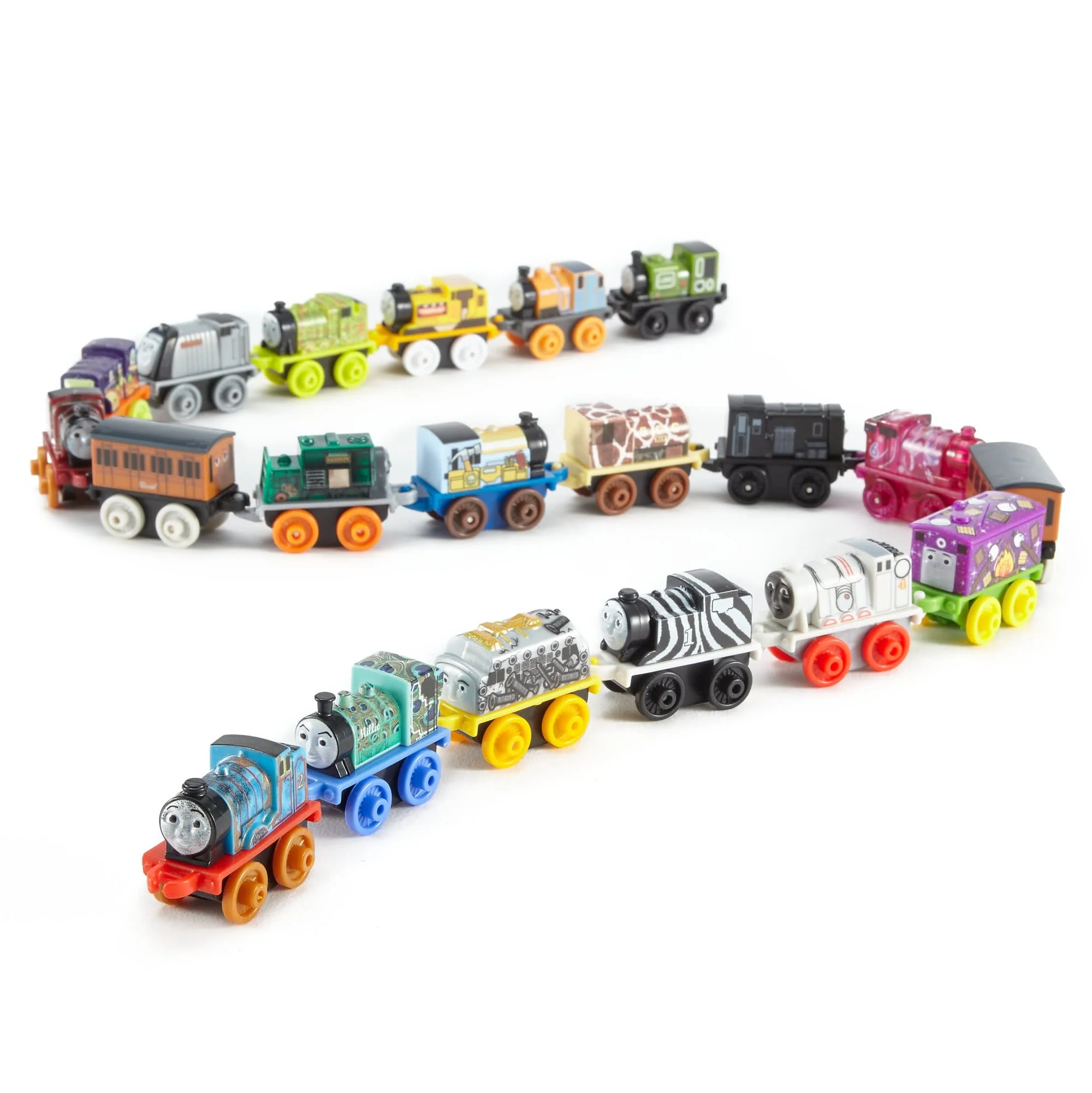 Thomas & Friends Minis Toy Train Pack, 20 Miniature Engines And Railway Vehicles For Preschool Kids - Image 3