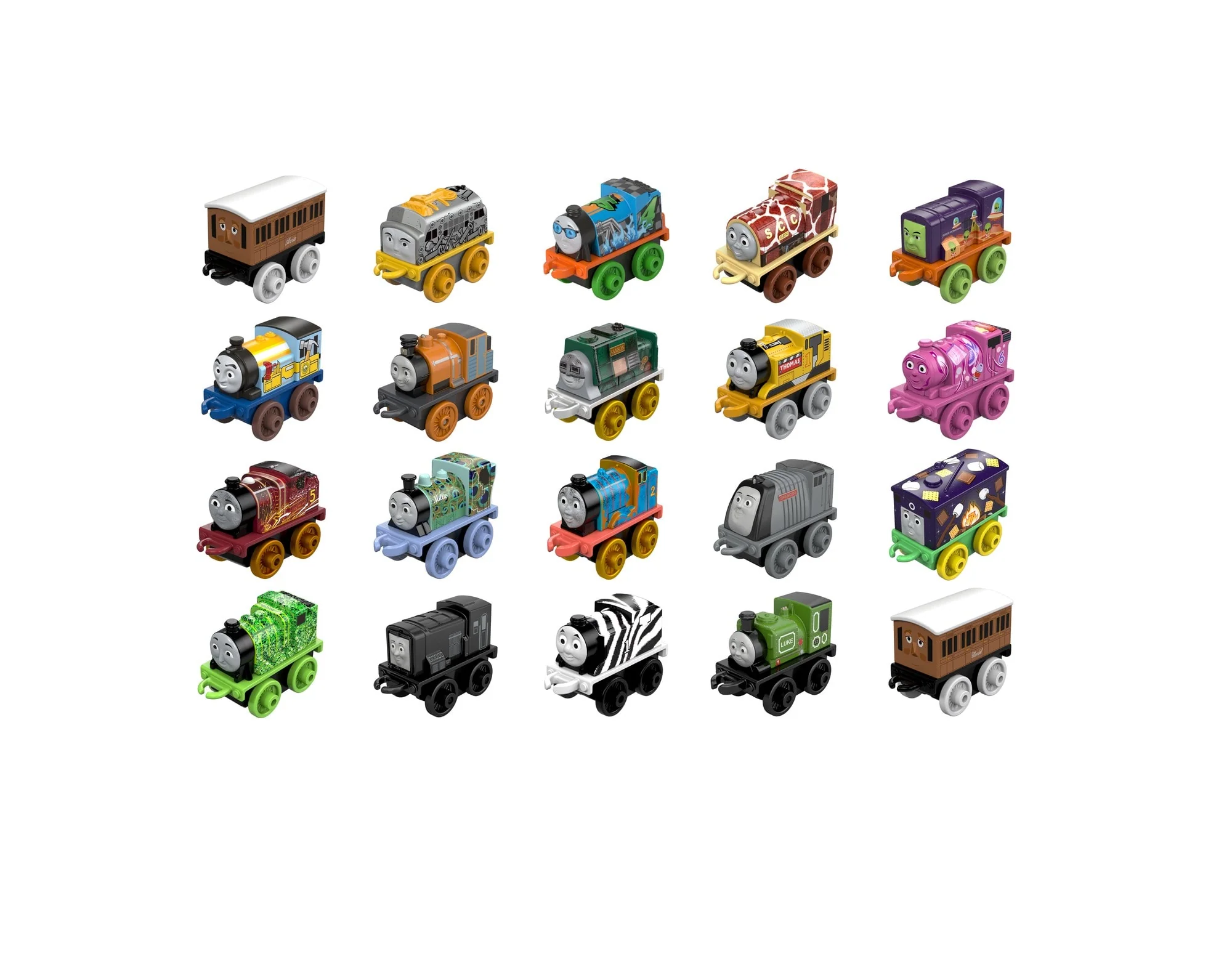 Thomas & Friends Minis Toy Train Pack, 20 Miniature Engines And Railway Vehicles For Preschool Kids - Image 5