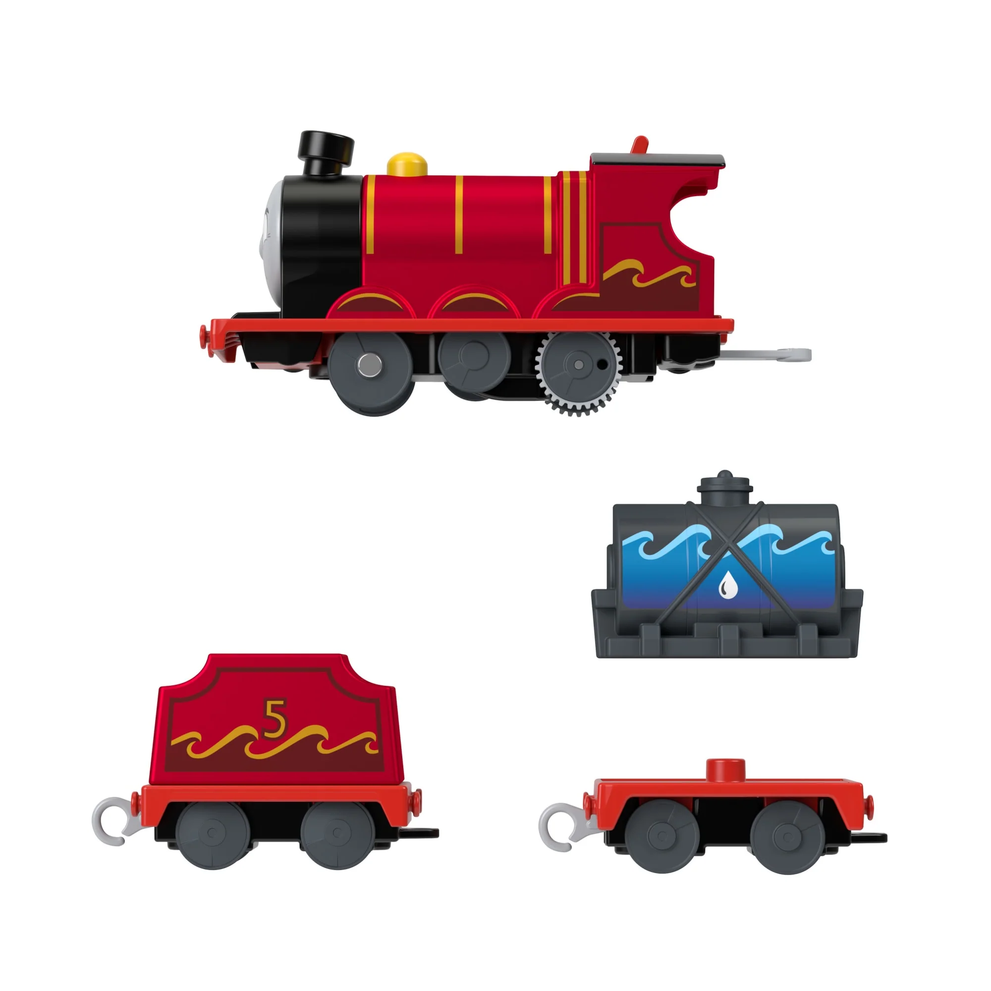 Thomas & Friends Splash Tank James Motorized Toy Train With Cargo - Image 3