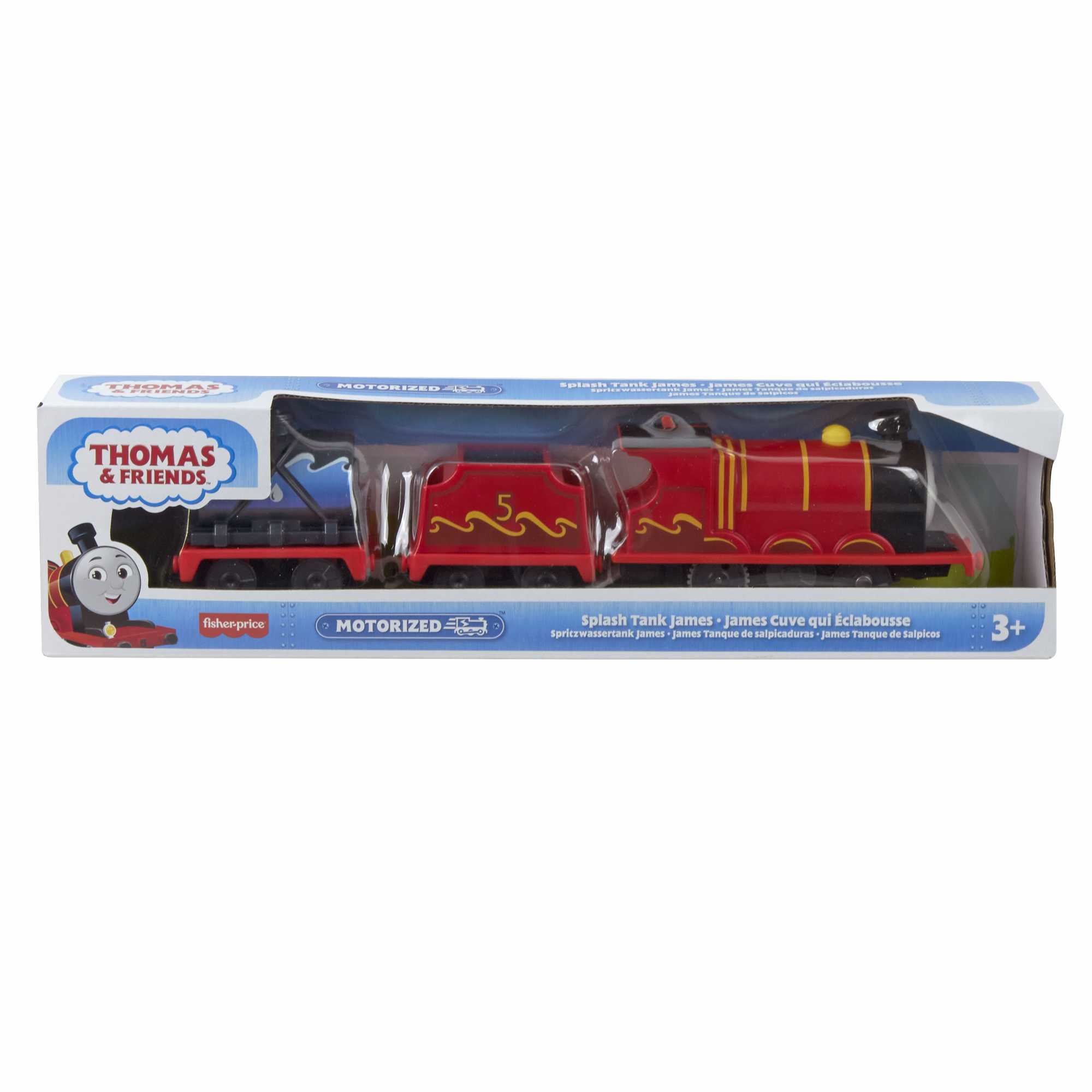 Thomas & Friends Splash Tank James Motorized Toy Train With Cargo - Image 6
