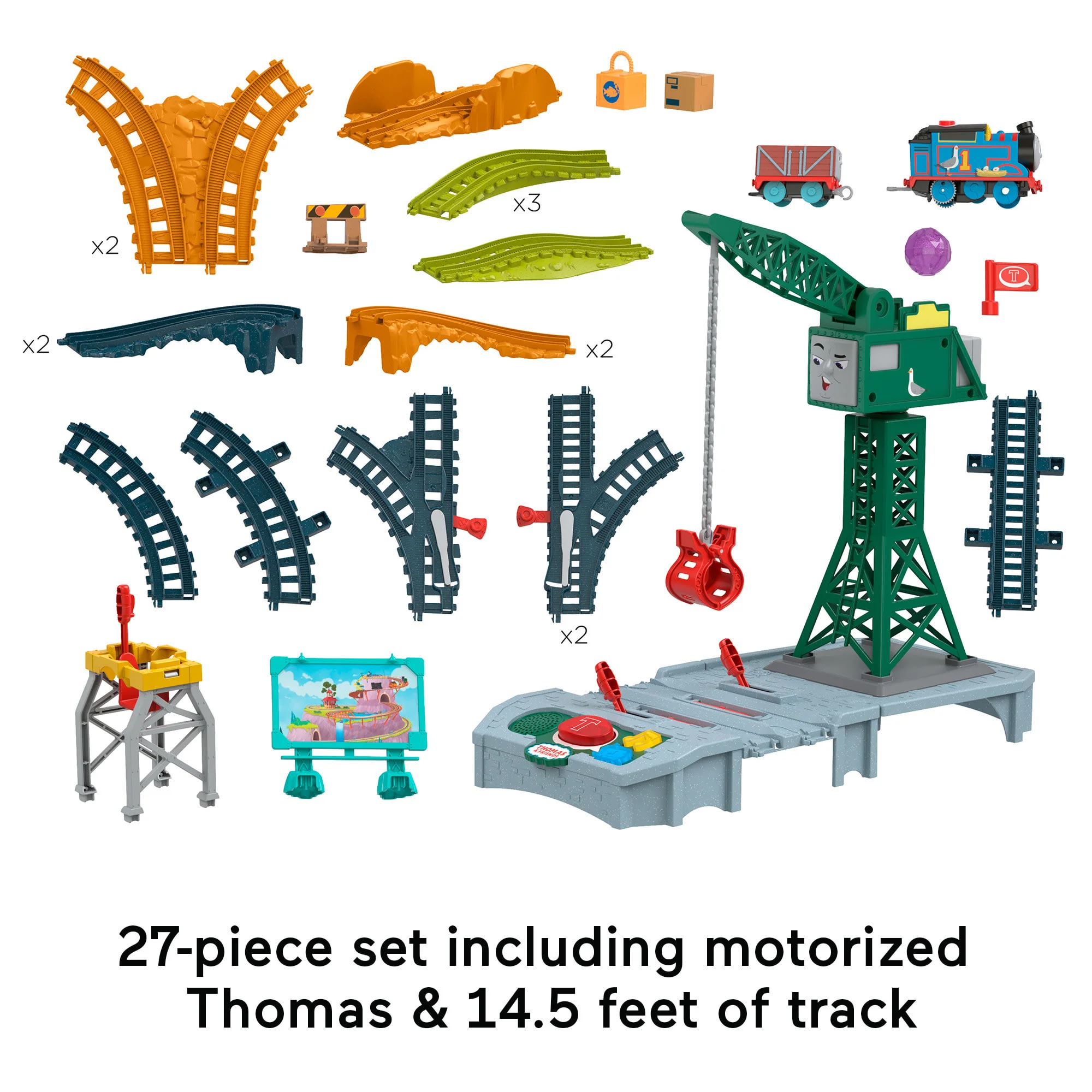 Thomas & Friends Talking Cranky Delivery Train Set With Songs Sounds & Phrases For Kids - Image 5