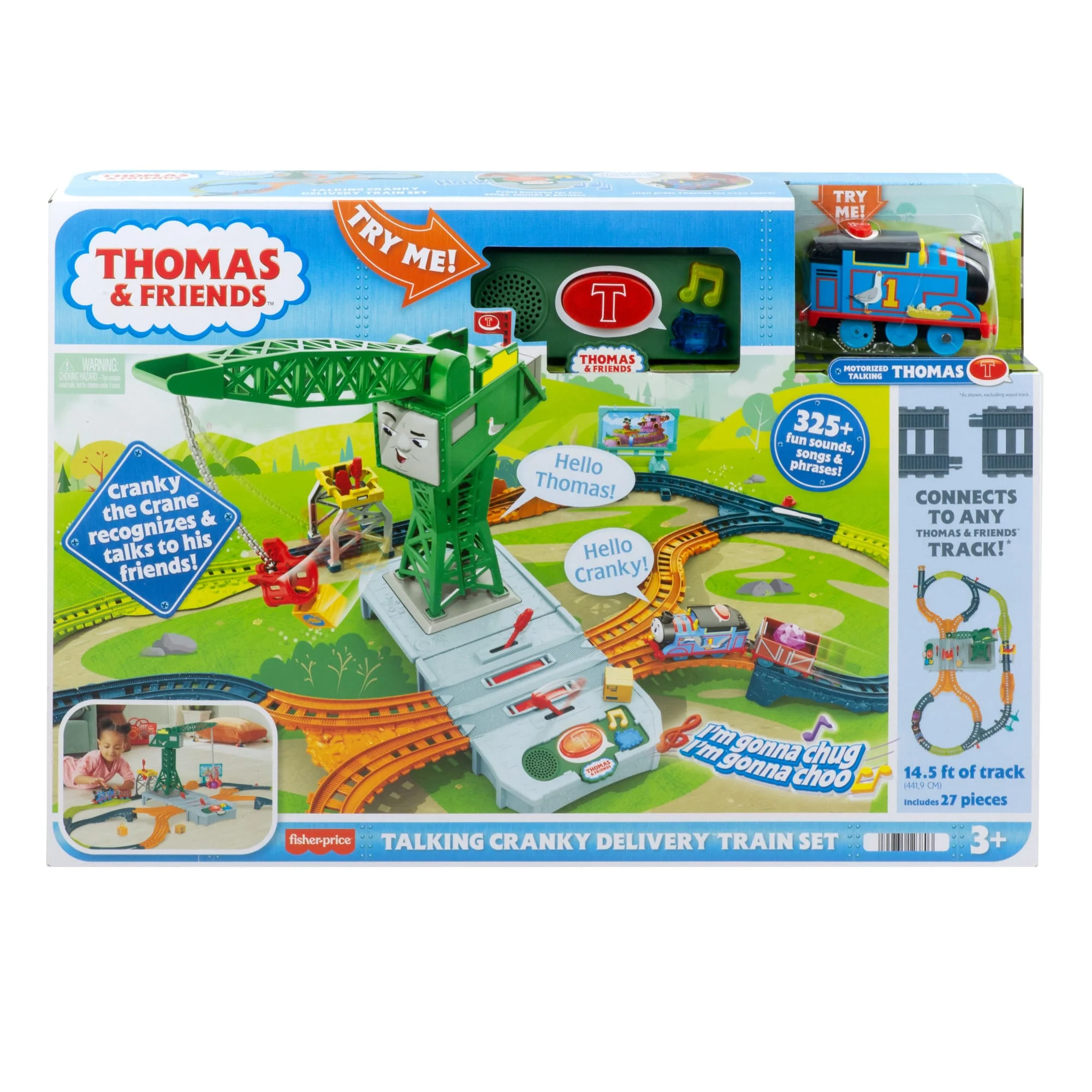 Thomas & Friends Talking Cranky Delivery Train Set With Songs Sounds & Phrases For Kids - Image 6