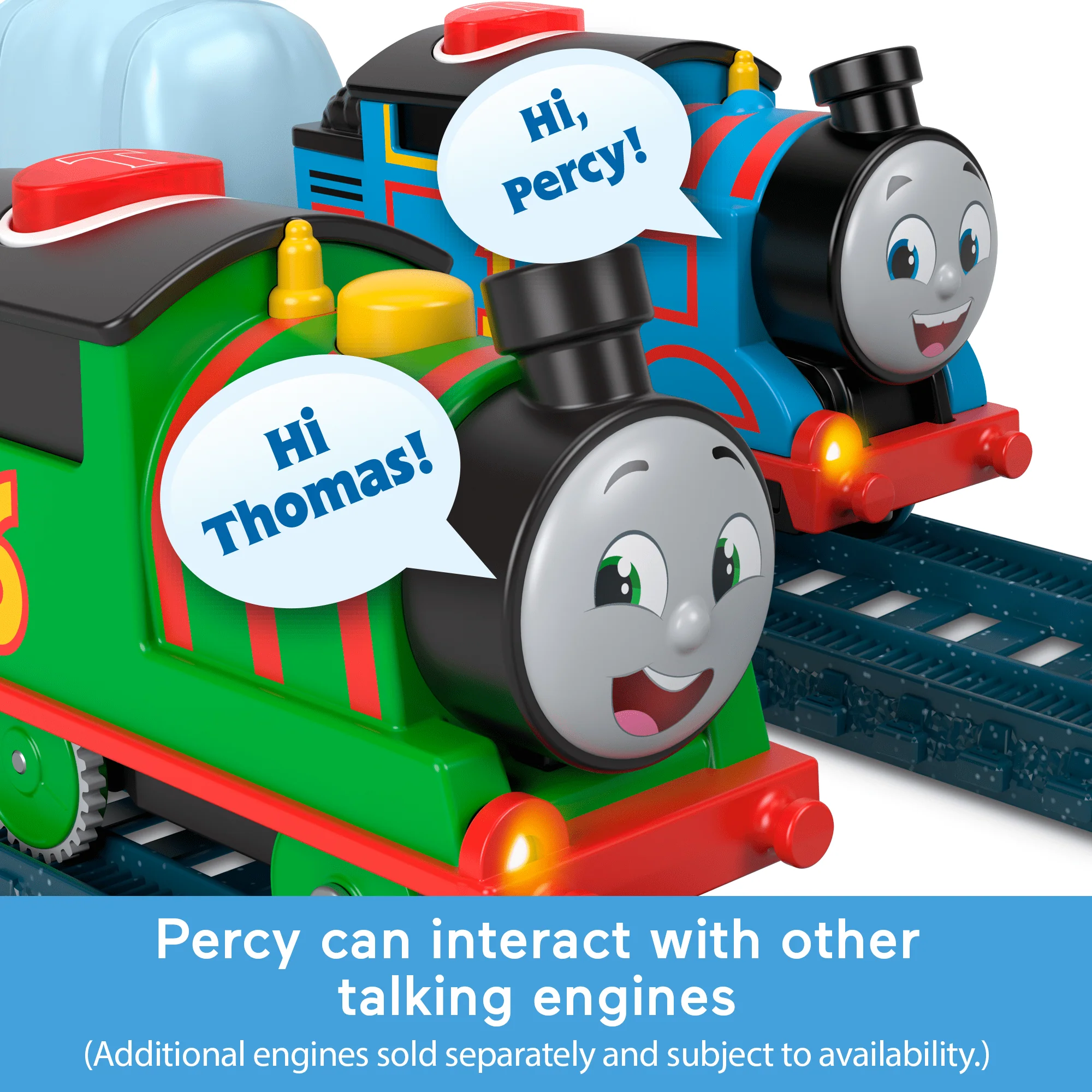 Thomas & Friends Talking Percy Toy Train, Motorized Engine With Phrases & Sounds - Image 3