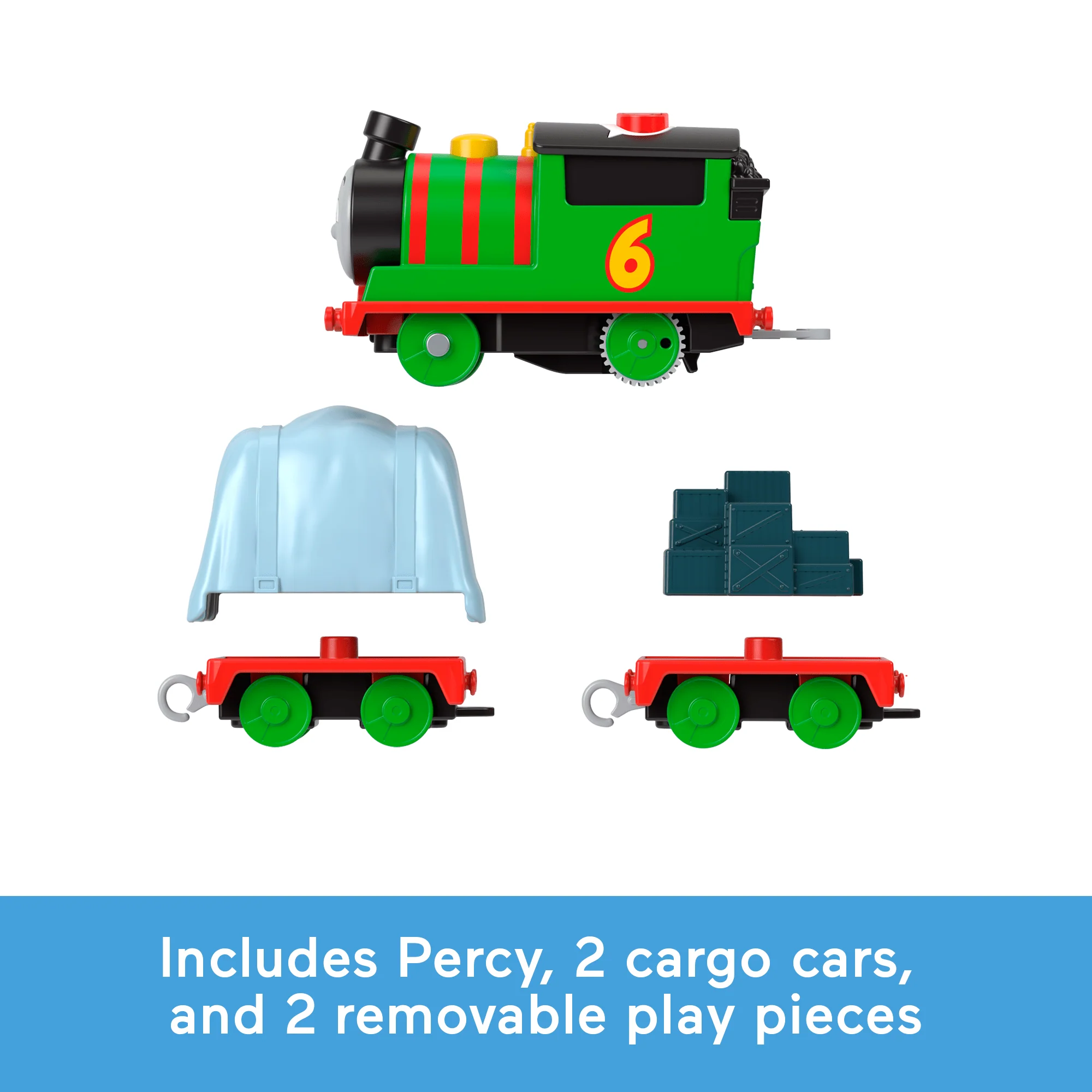 Thomas & Friends Talking Percy Toy Train, Motorized Engine With Phrases & Sounds - Image 5