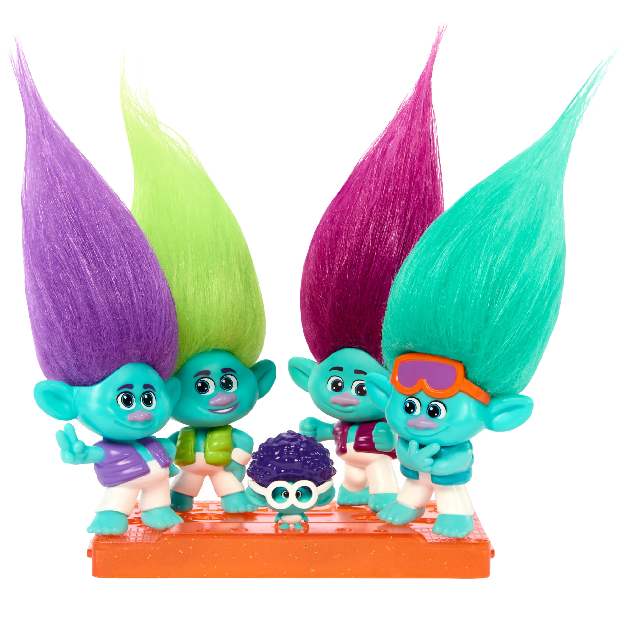 Dreamworks Trolls Band Together Brozone On Tour Small Dolls Set With Stand, Collectible Toy - Image 3