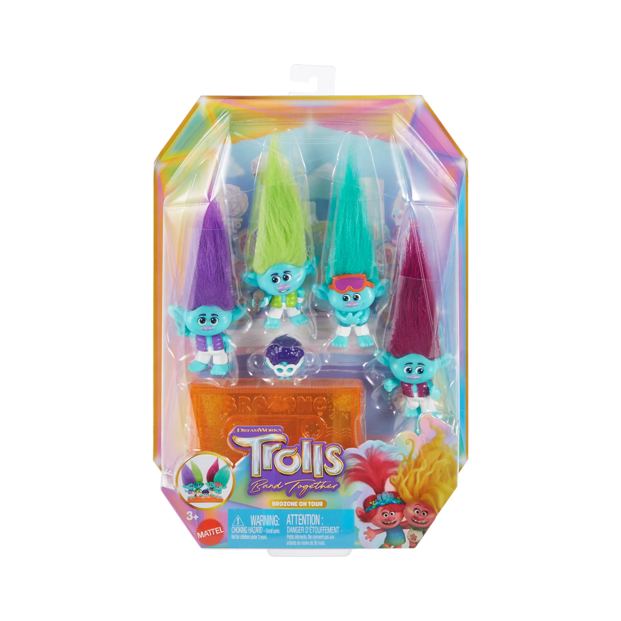 Dreamworks Trolls Band Together Brozone On Tour Small Dolls Set With Stand, Collectible Toy - Image 6