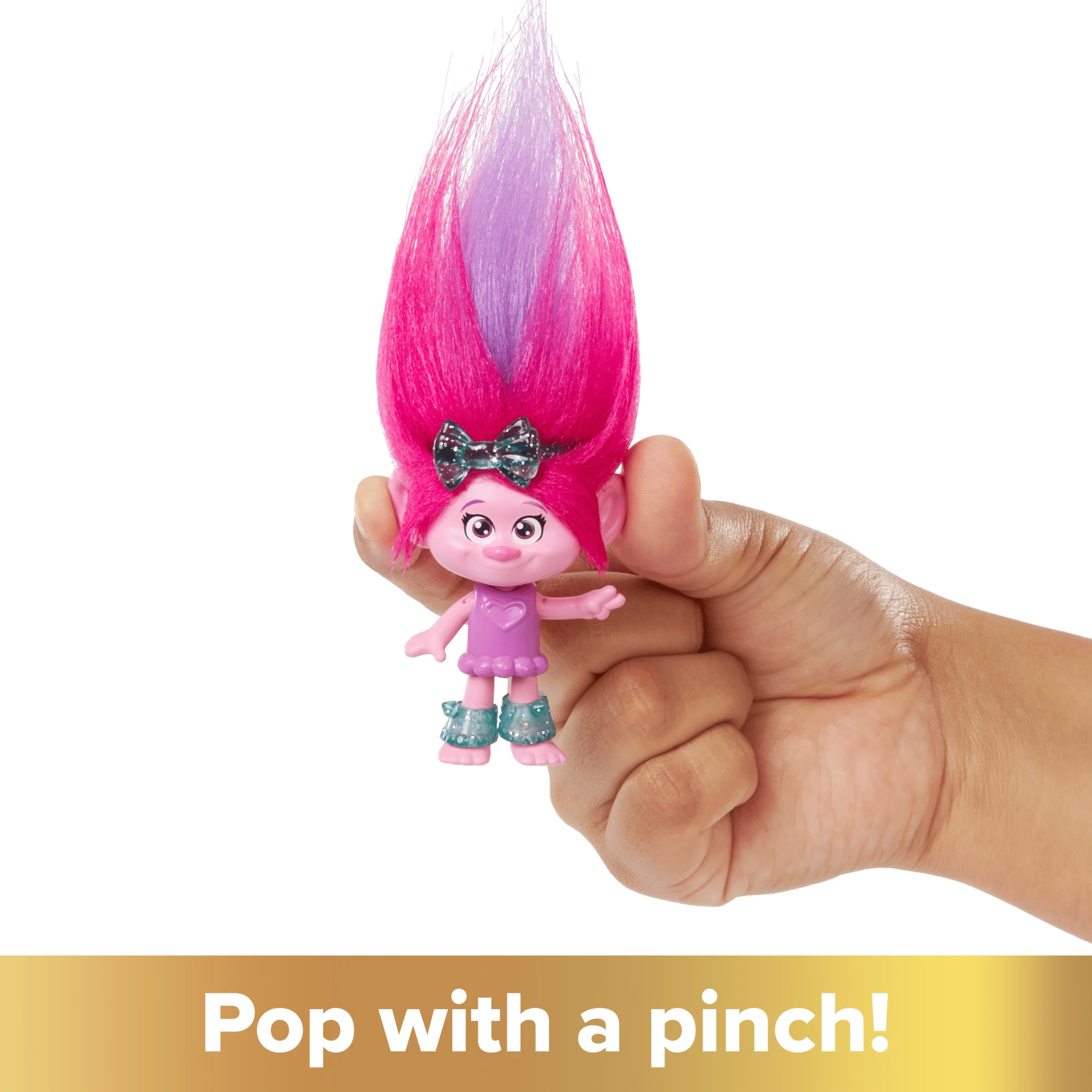 Dreamworks Trolls Band Together Hair Pops Queen Poppy Small Doll & Accessories, Toys inspired By The Movie - Image 3