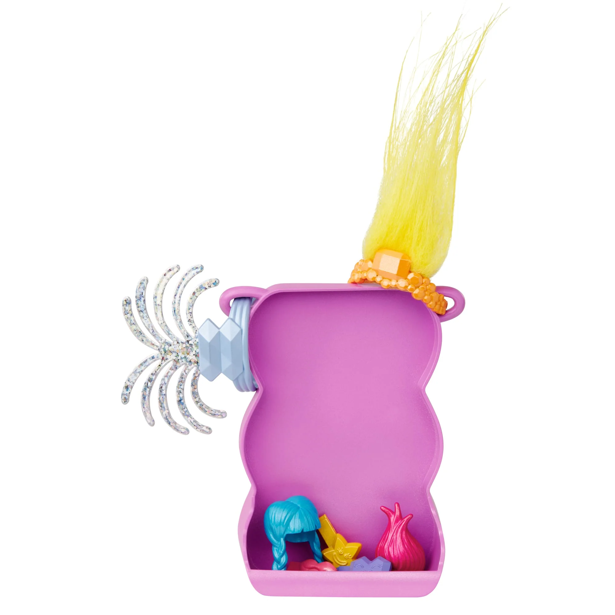 Dreamworks Trolls Band Together Hairageous Wardrobe Queen Poppy Small Doll & Accessories Playset - Image 5