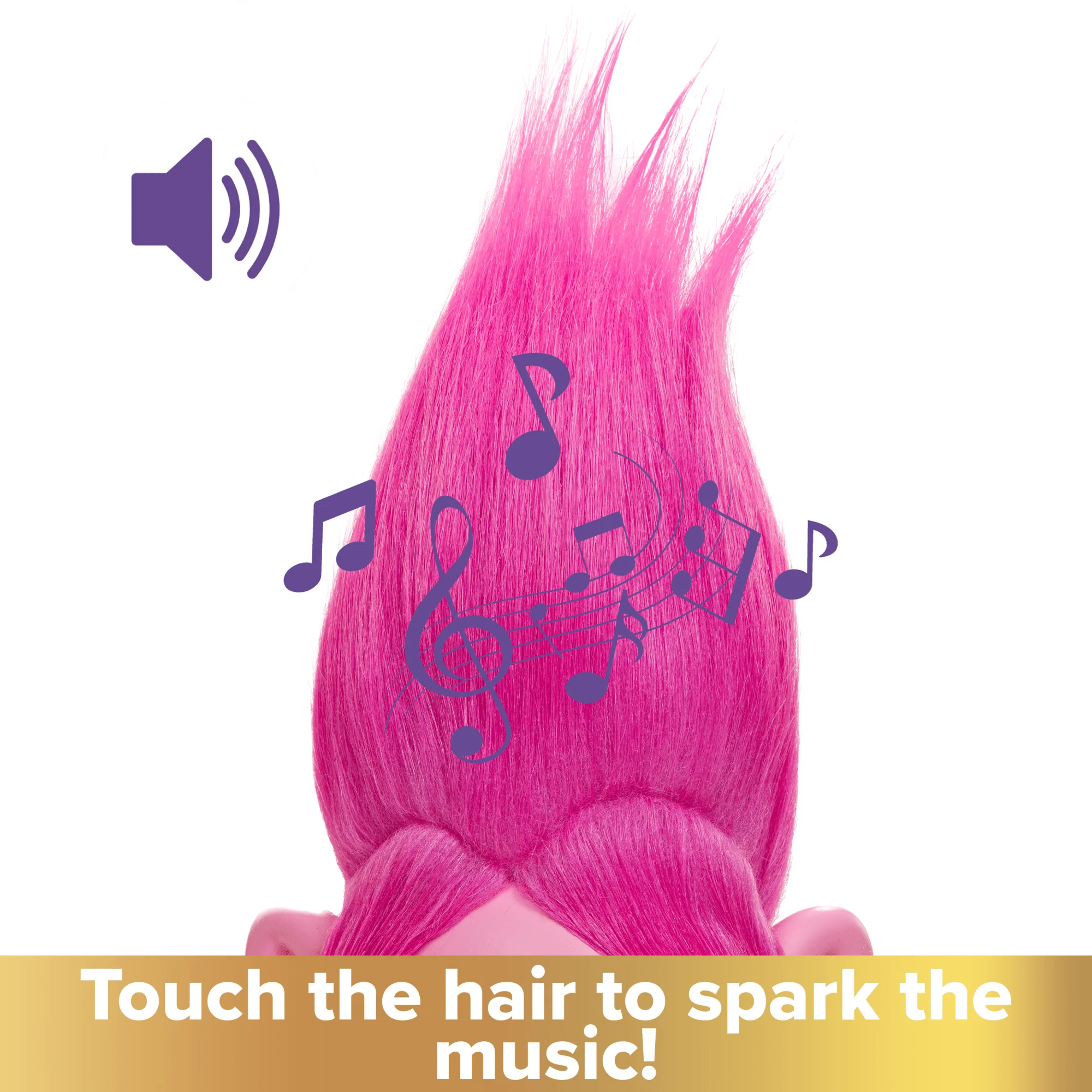 Dreamworks Trolls Band Together Rainbow Hairtunes Poppy Doll, Light & Sound, Toys inspired By The Movie - Image 4