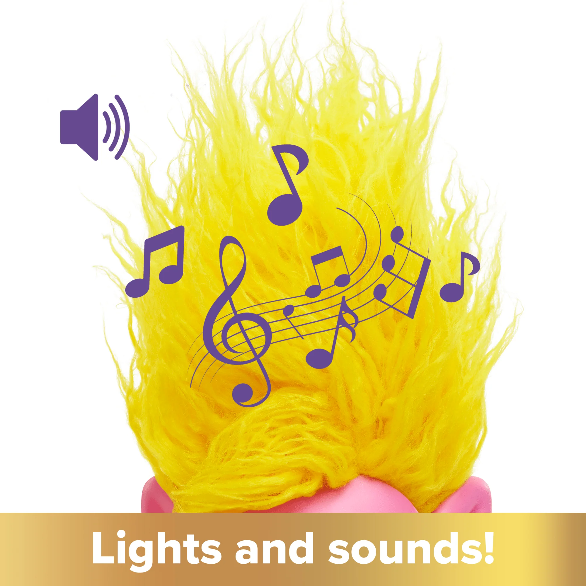 Dreamworks Trolls Band Together Rainbow Hairtunes Viva Doll With Light & Sound, Toys inspired By The Movie - Image 3