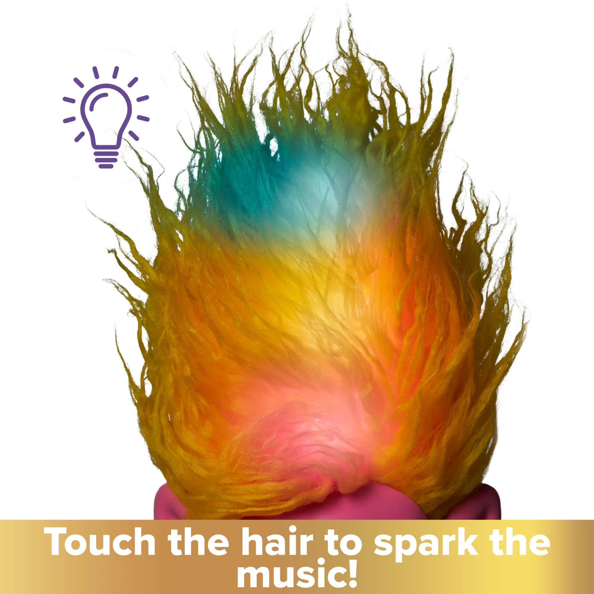 Dreamworks Trolls Band Together Rainbow Hairtunes Viva Doll With Light & Sound, Toys inspired By The Movie - Image 4