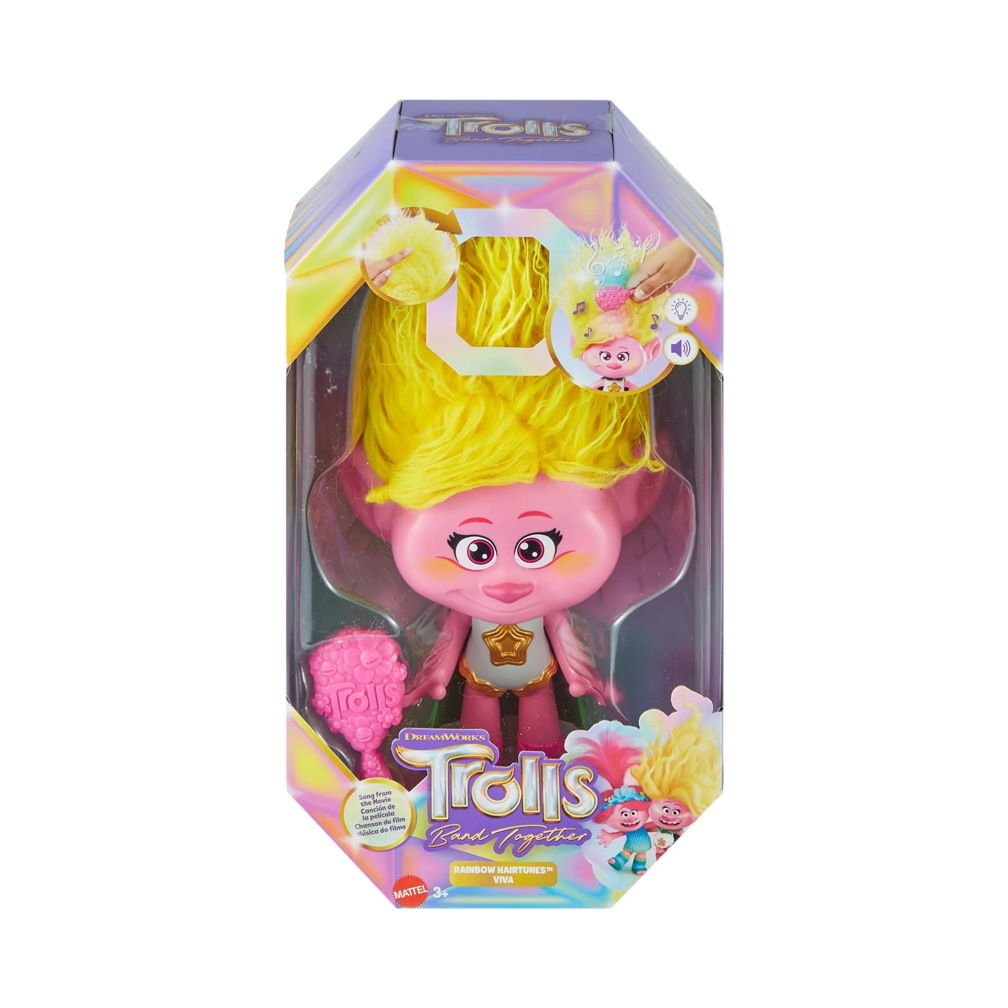 Dreamworks Trolls Band Together Rainbow Hairtunes™ Poupée Viva - Image 6