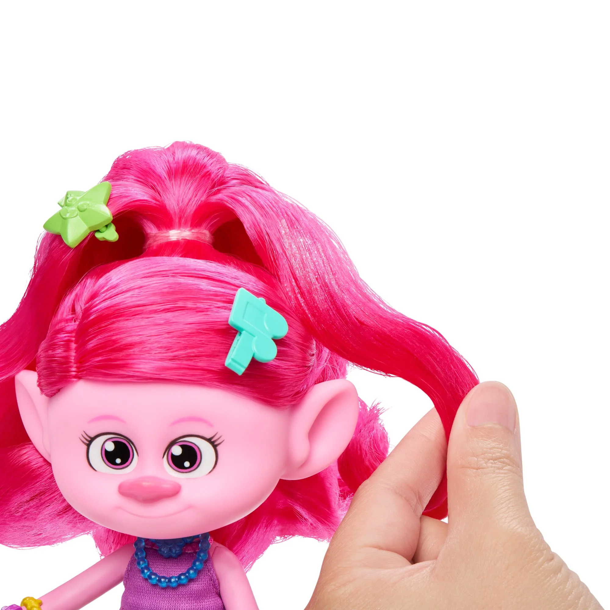Dreamworks Trolls Band Together Cheveux Pailletés Reine Poppy - Image 3