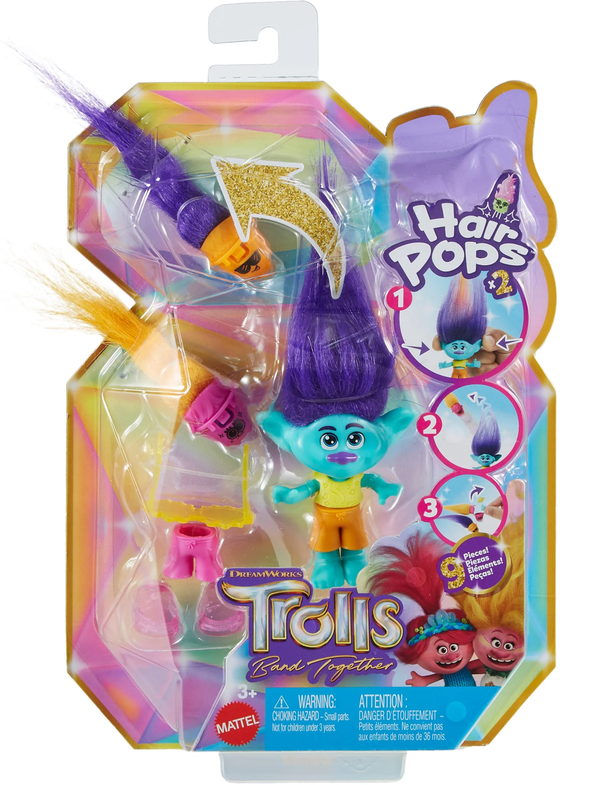 Dreamworks Trolls Band Together Petite Poupée Hair Pops– Branche - Image 6