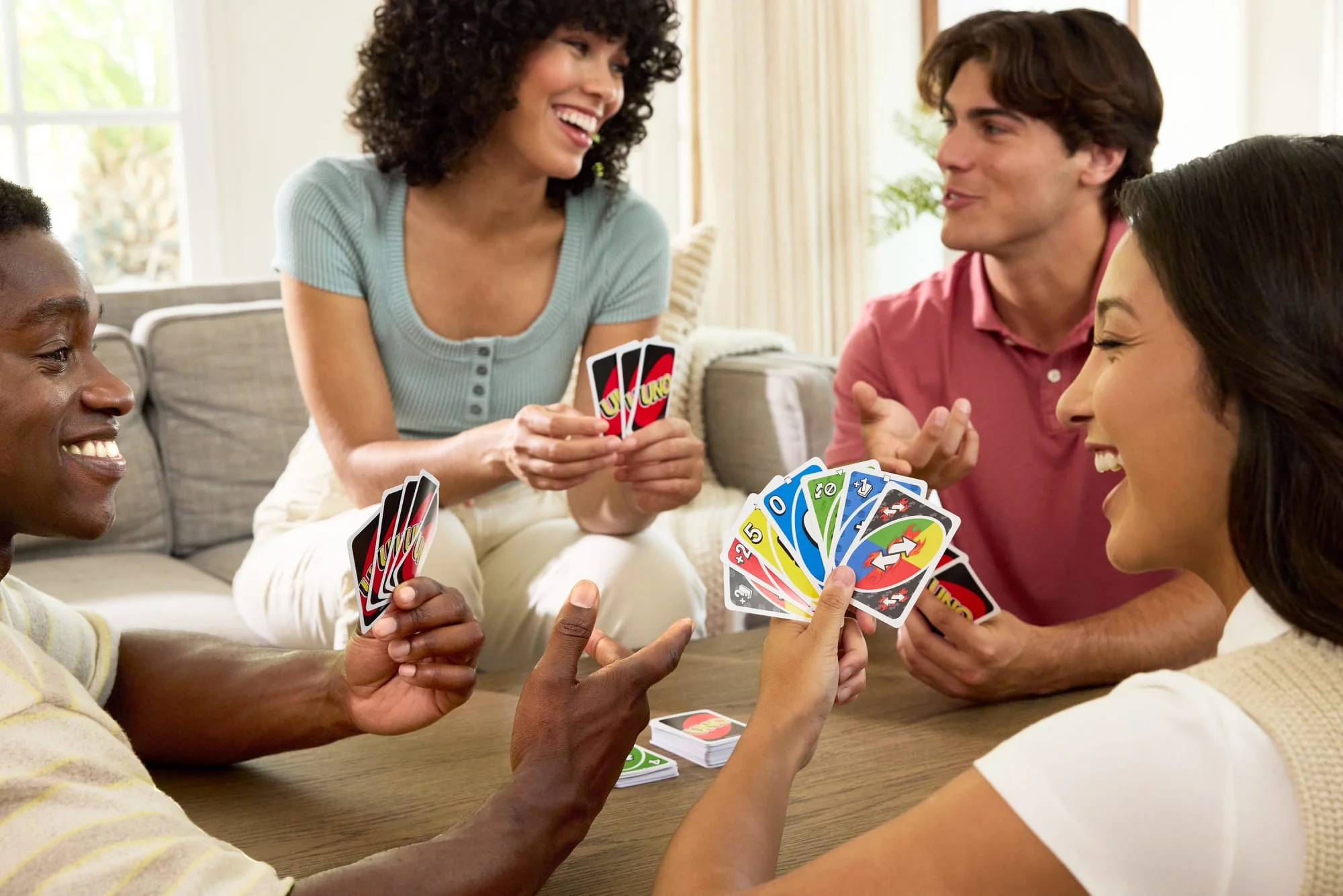 UNO Card Game With 2 Add-On Packs Card Deck For Kids, Adults & Family Night - Image 2