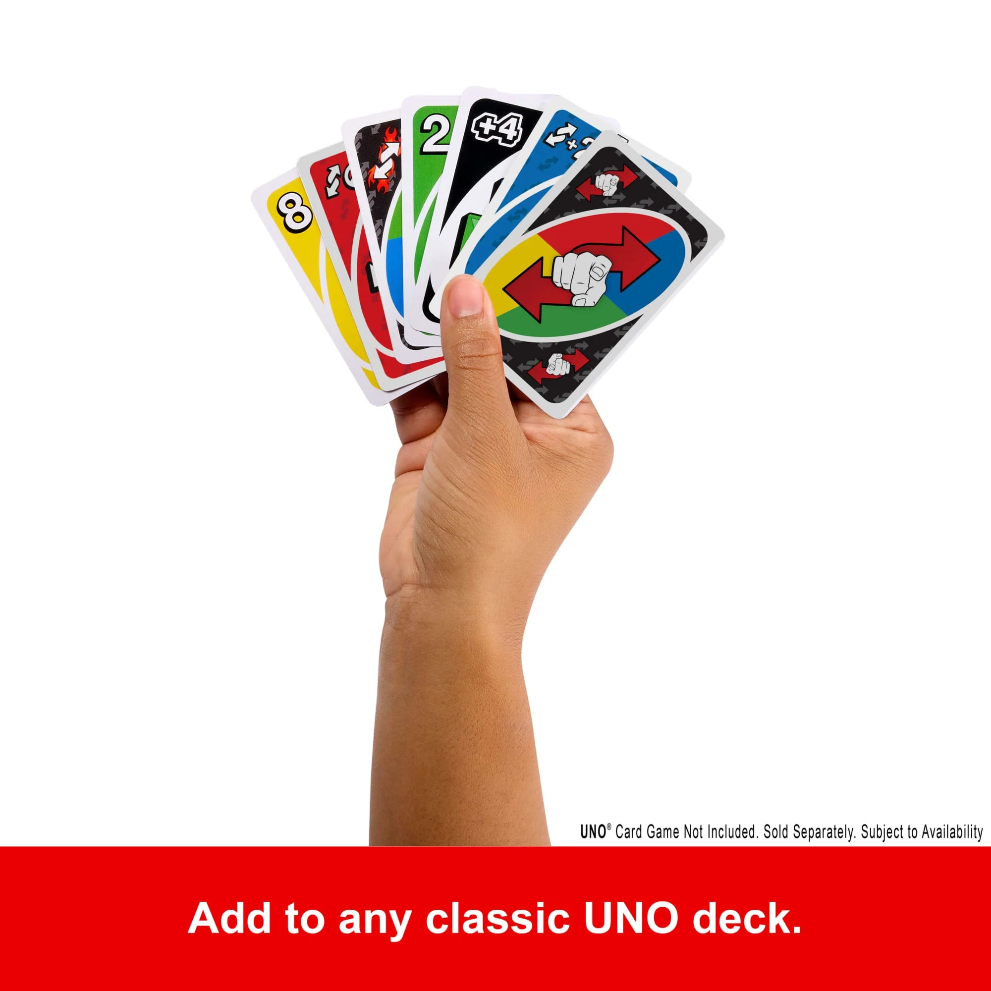 UNO Add-On-Packs Reverse Pack Card Game For Kids, Family & Game Nights, Travel, Camping & Parties - Image 4
