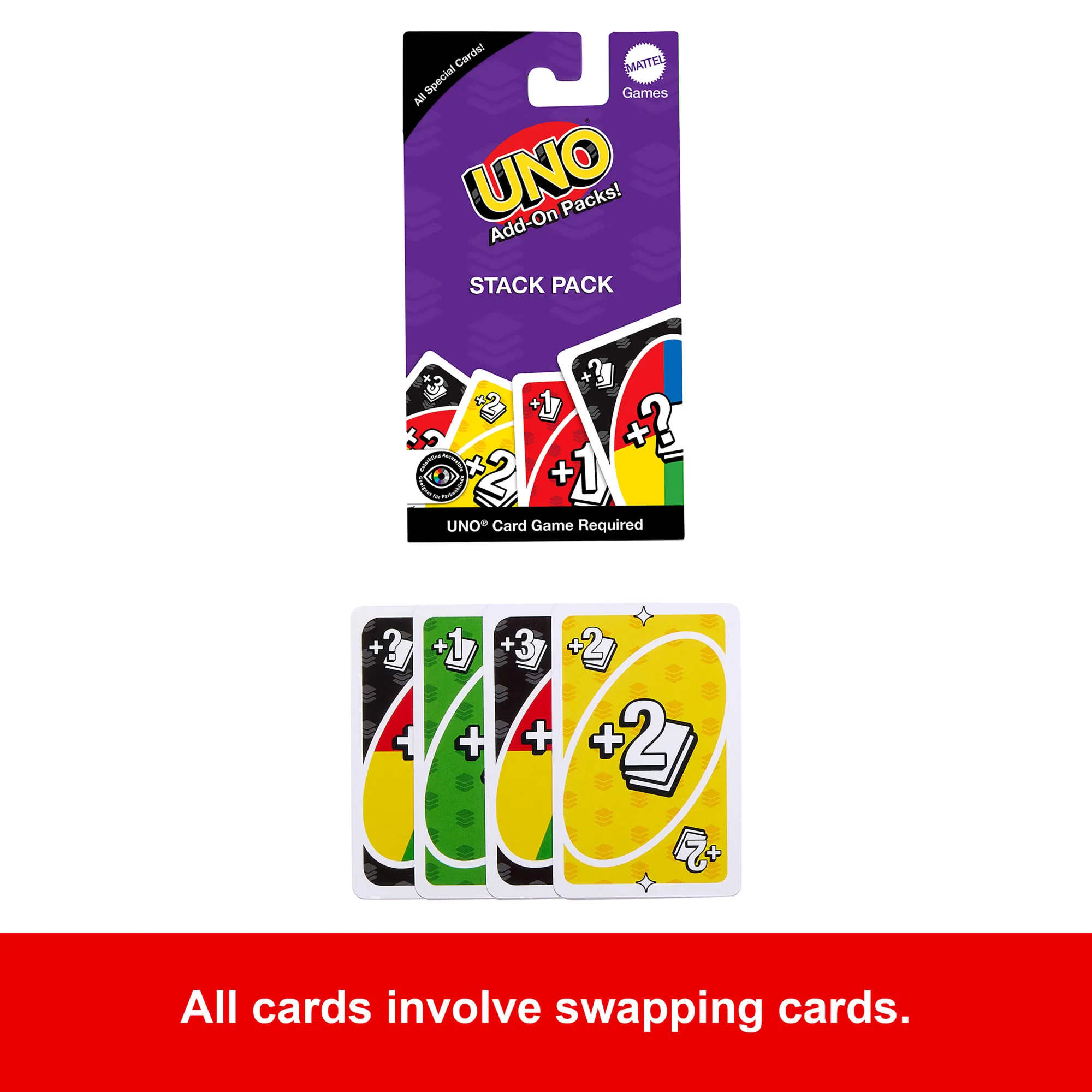 UNO Add-On-Packs Stack Pack Card Game For Kids, Family & Game Nights, Travel, Camping & Parties - Image 3