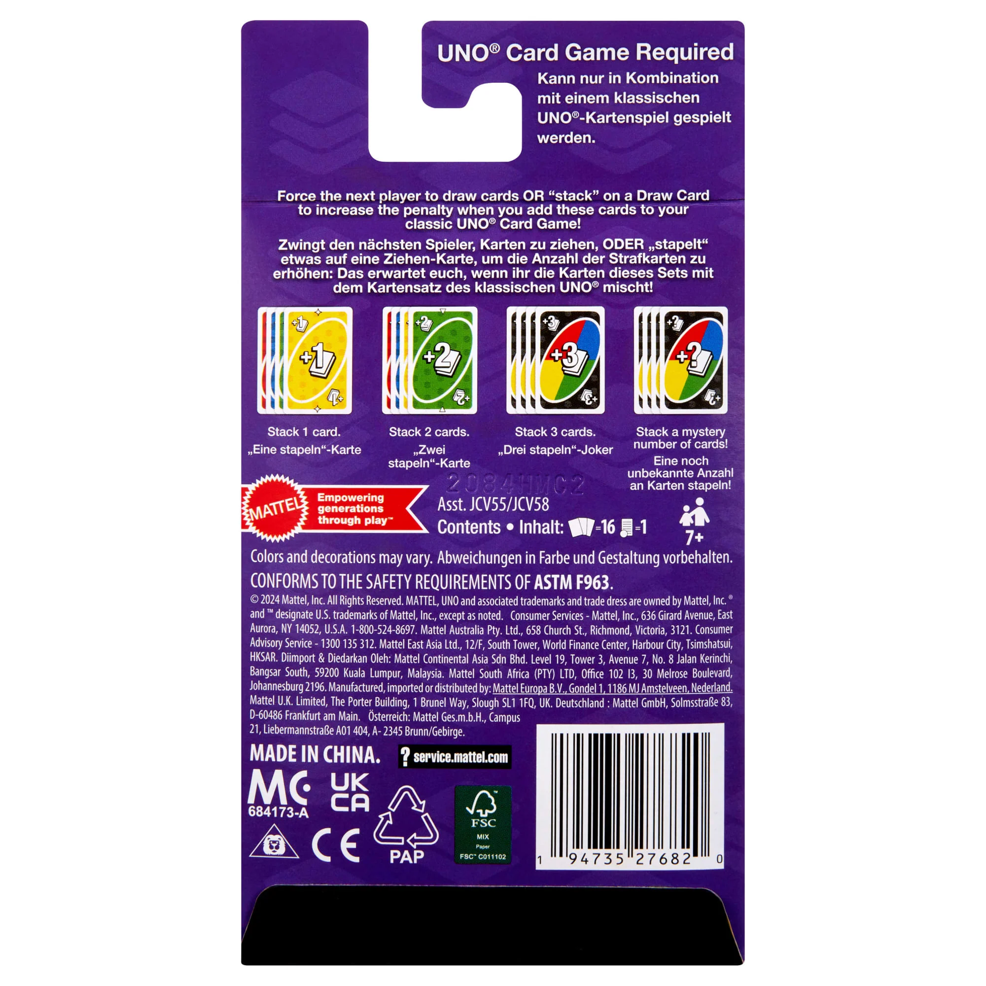 UNO Add-On-Packs Stack Pack Card Game For Kids, Family & Game Nights, Travel, Camping & Parties - Image 6