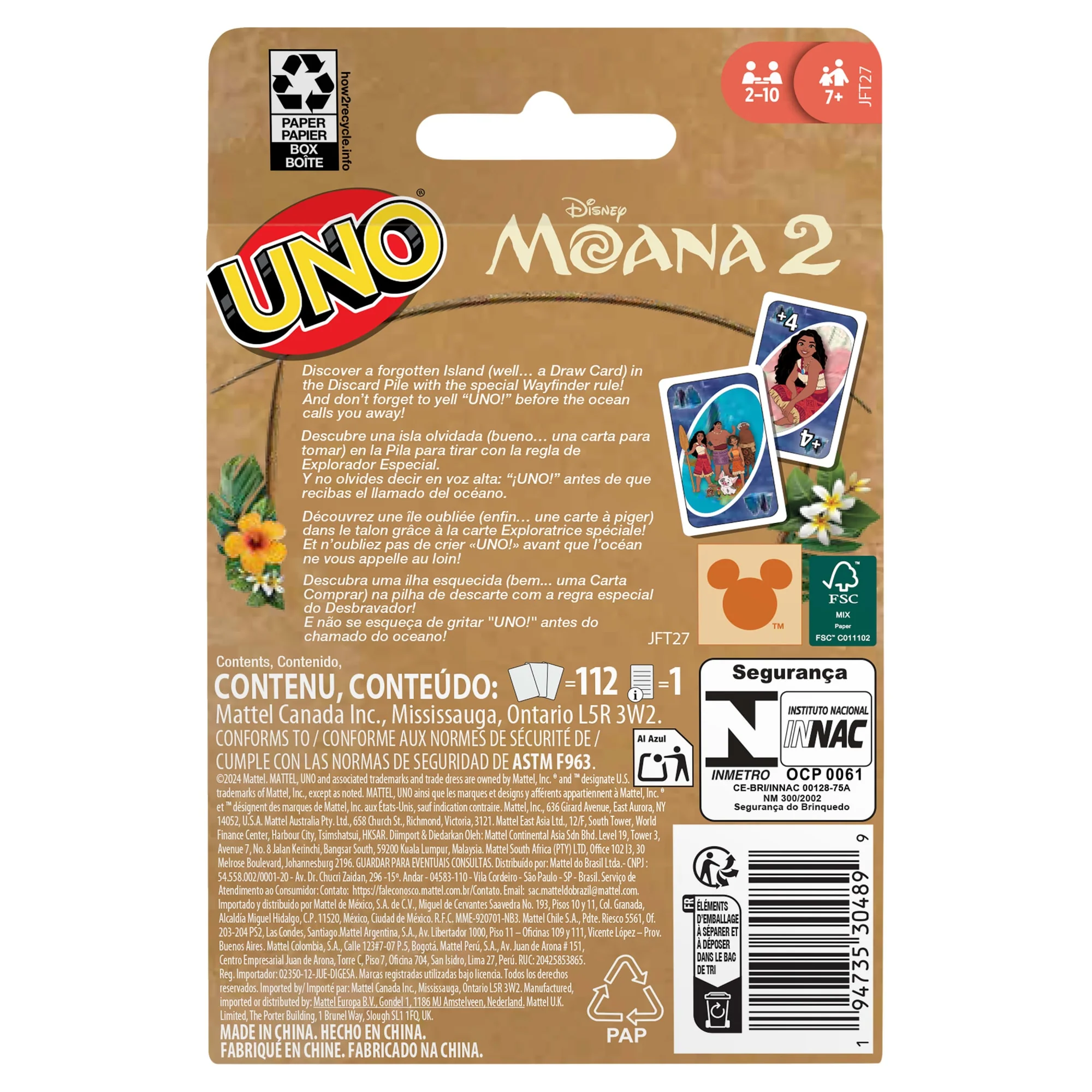 UNO Disney Moana 2 Card Game For Kids & Family Night - Image 6