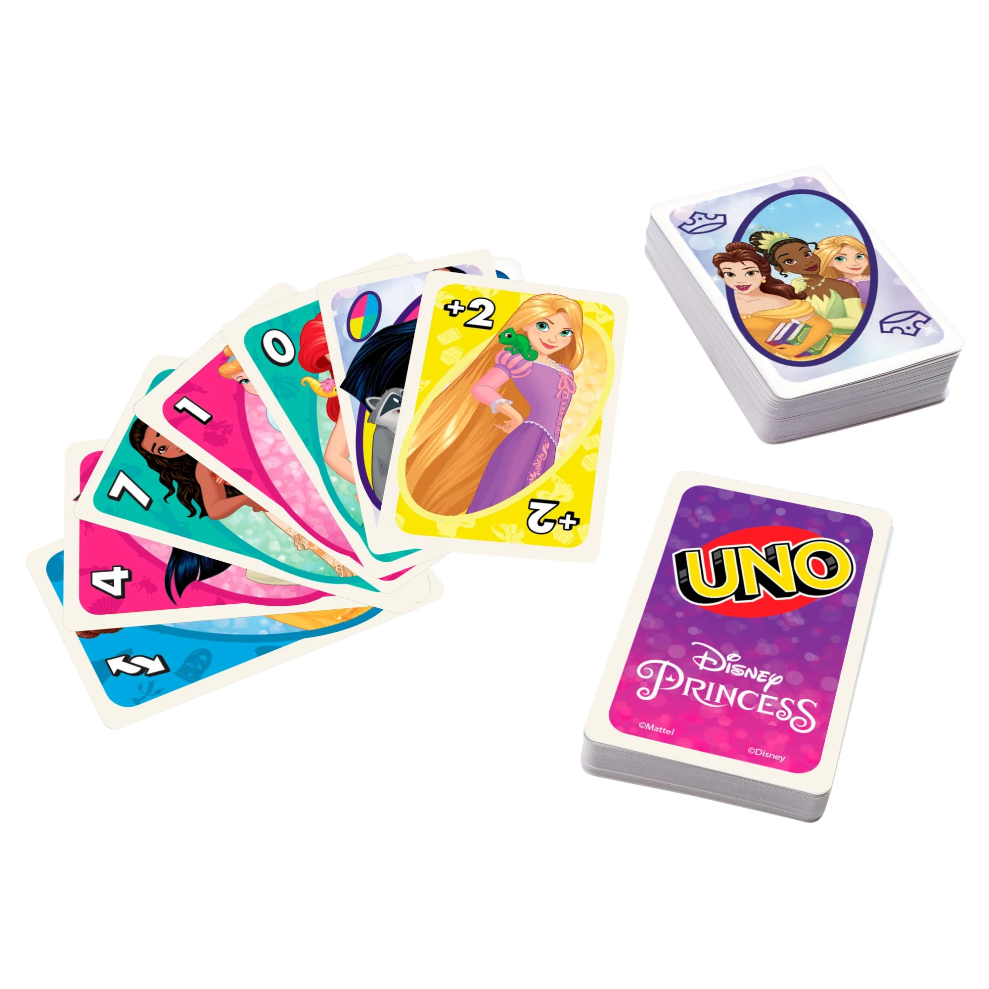UNO Disney Princesses Matching Card Game, 112 Cards With Unique Wild Card & instructions - Image 3