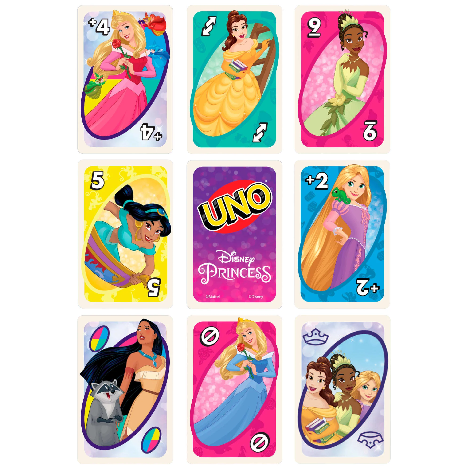 UNO Disney Princesses Matching Card Game, 112 Cards With Unique Wild Card & instructions - Image 6