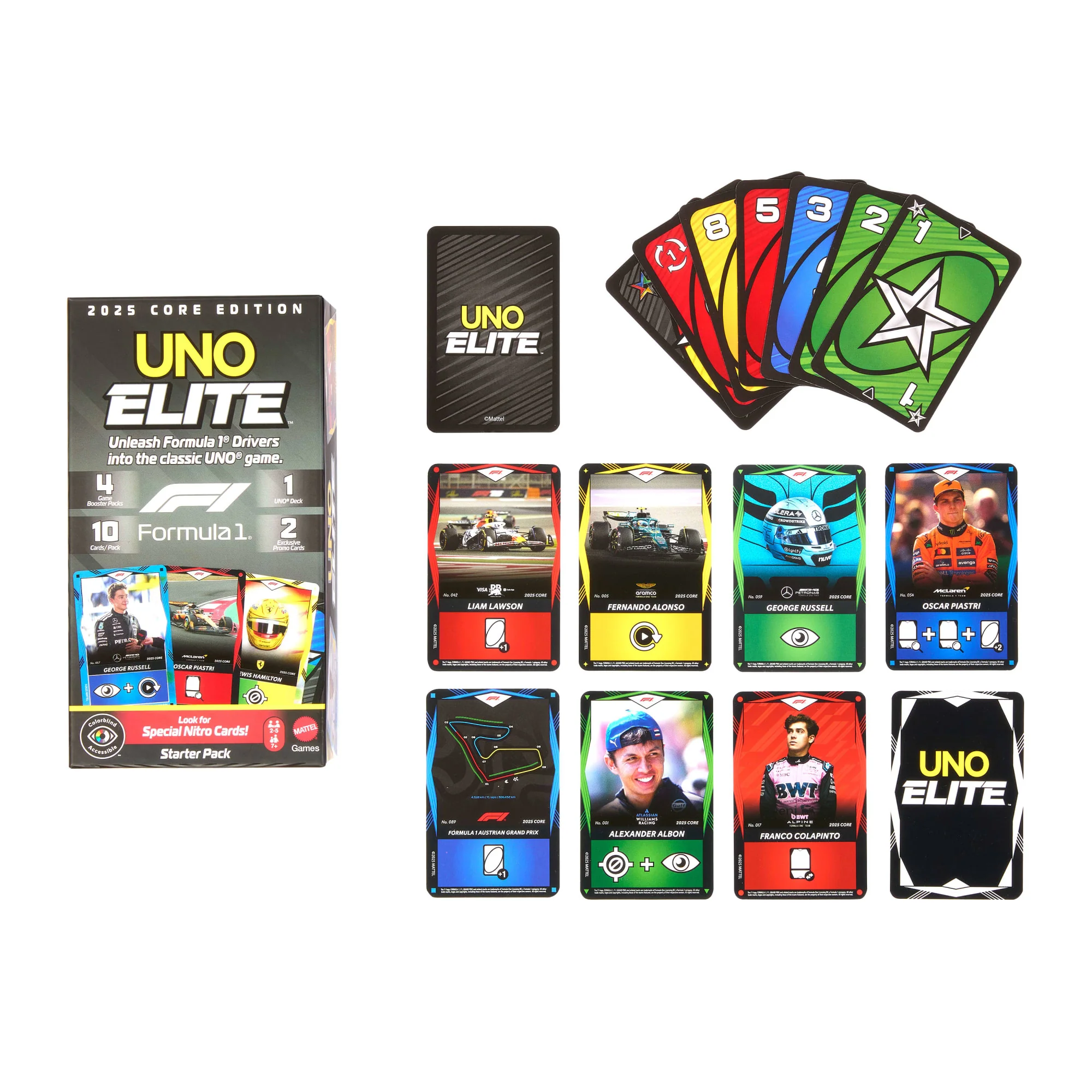 UNO Elite F1 Jogo de Cartas Starter Pack - Image 2