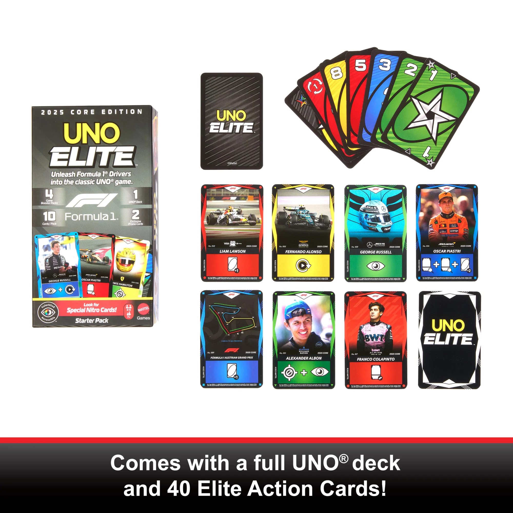 UNO Elite Formula 1 2025 Core Edition Starter Pack - Image 3