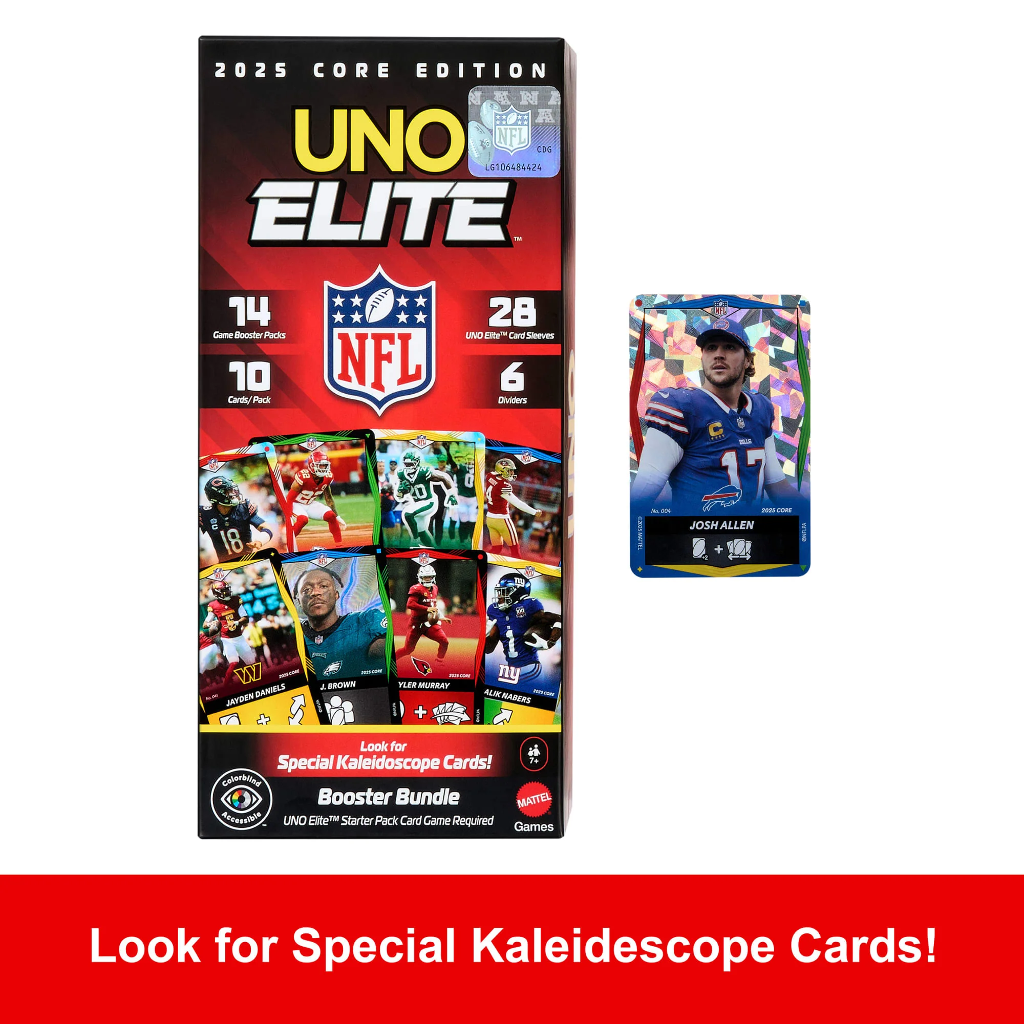 UNO Elite NFL Booster Bundle Set With 140 Elite Action Cards, 2025 Core Edition (Players May Vary) - Image 5