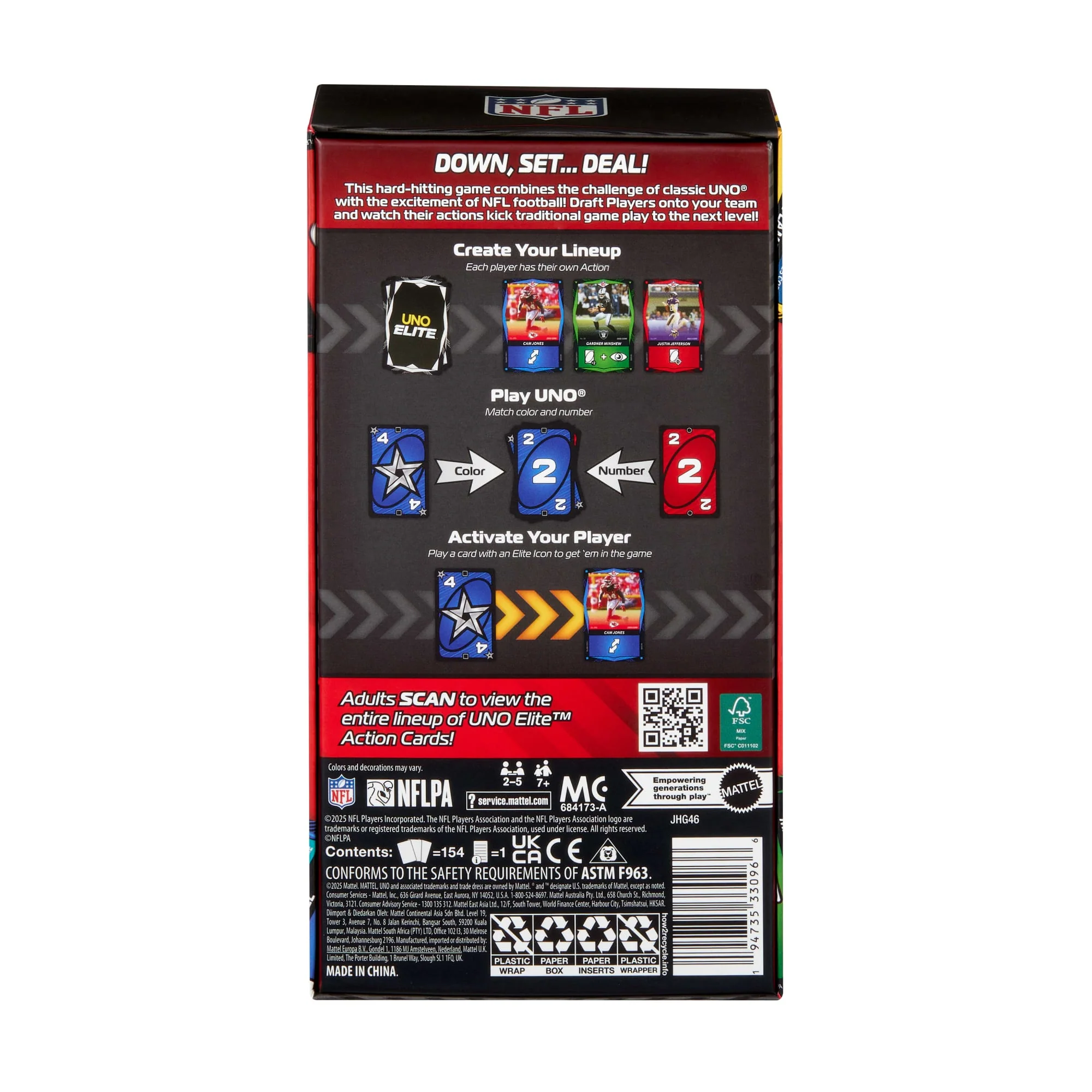 Uno Elite™ Nfl Édition de Base 2025 Coffret de Départ - Image 6