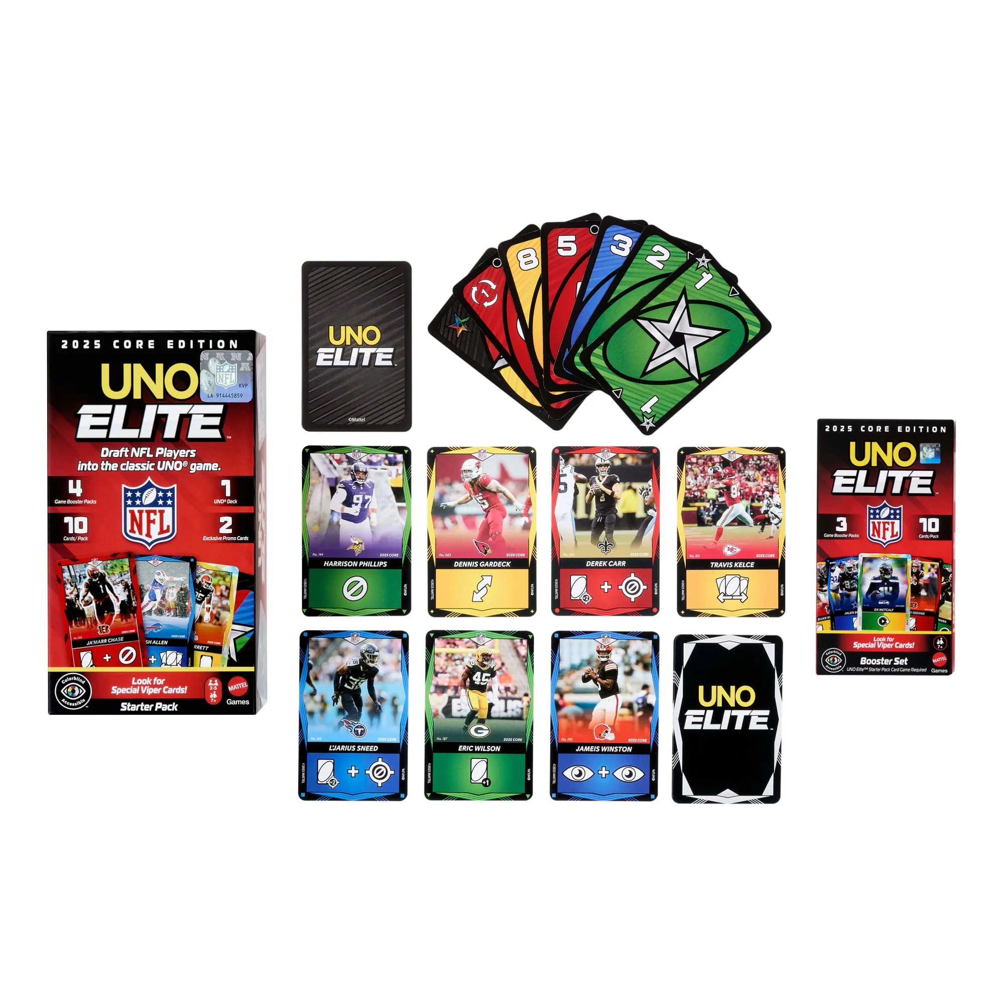 UNO Elite NFL Juego de Cartas Booster Set - Image 3