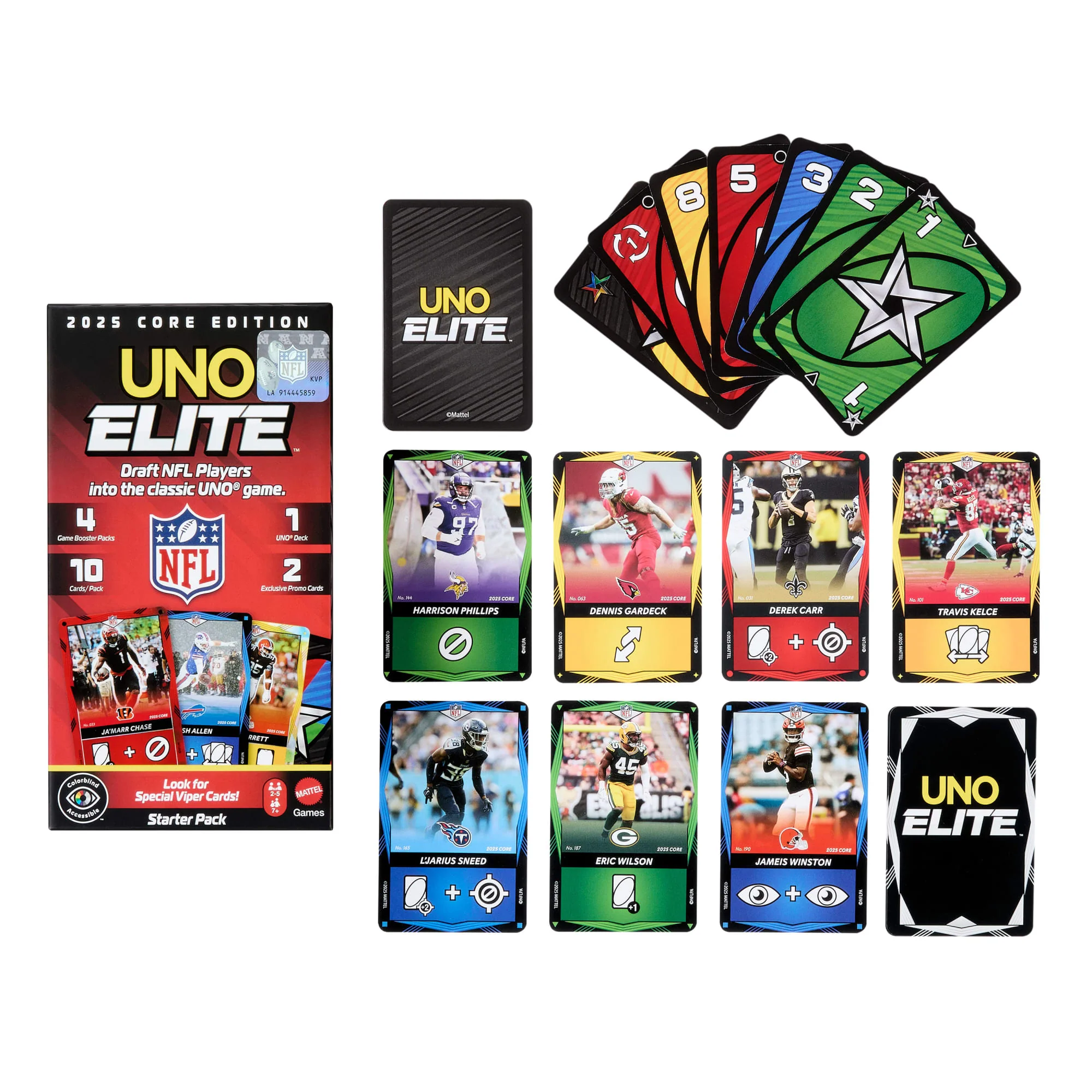 UNO Elite NFL Juego de Cartas Starter Pack - Image 3