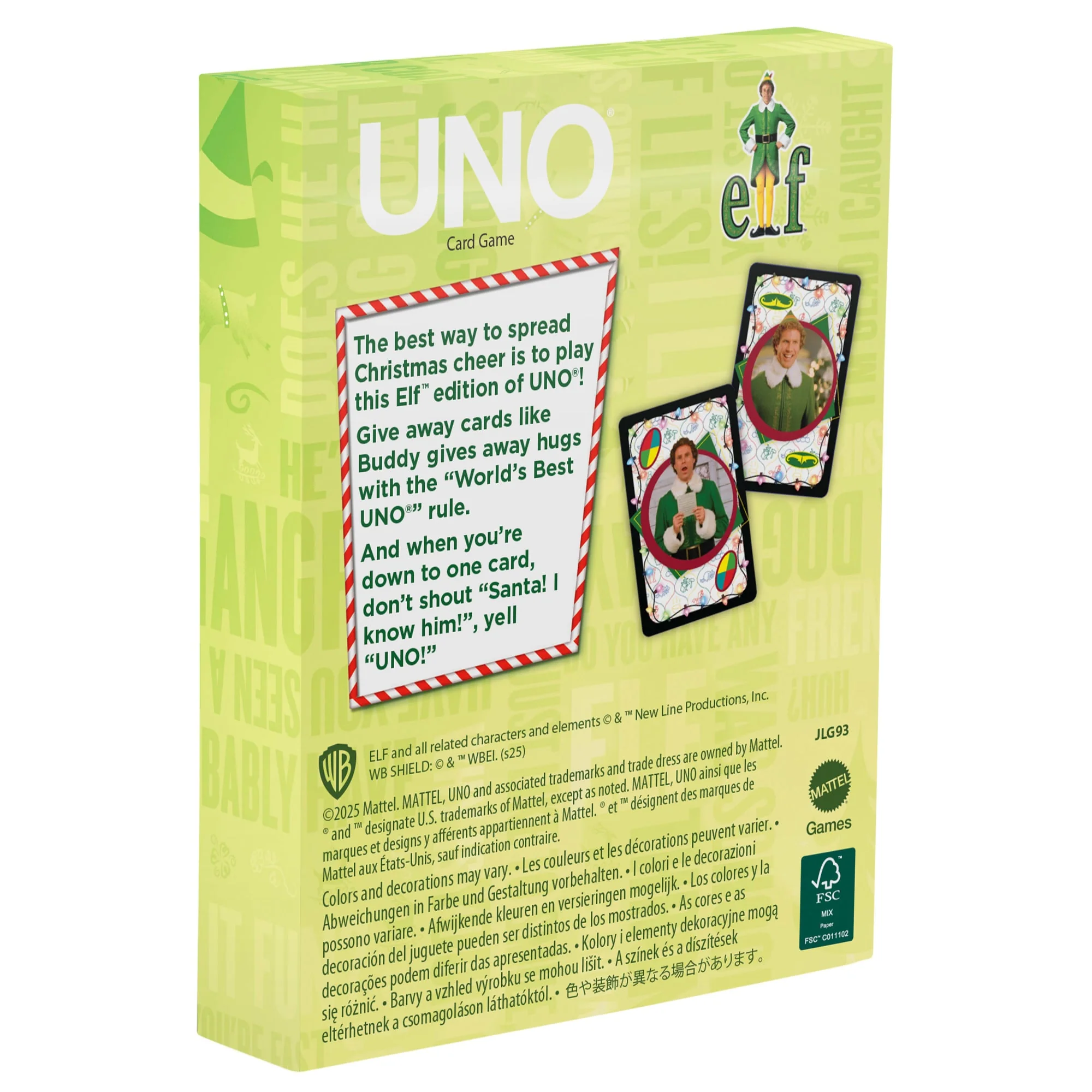 UNO Fandom Elf Card Game With Collectible Foil Card For Kids, Adults & Family Night - Image 4