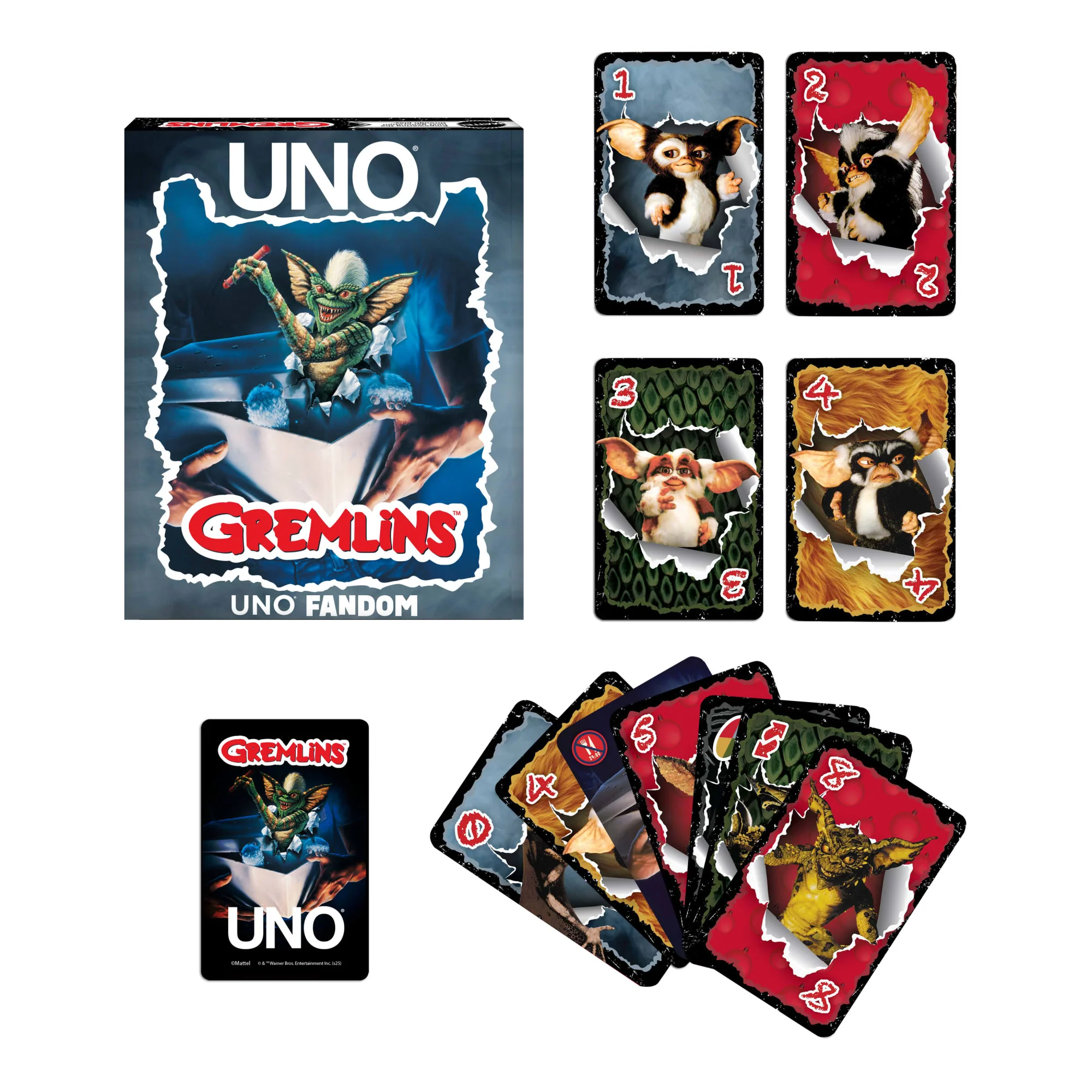 UNO Fandom Gremlins Card Game For Kids, Adults & Families, Travel & Camping For 2-10 Players - Image 6