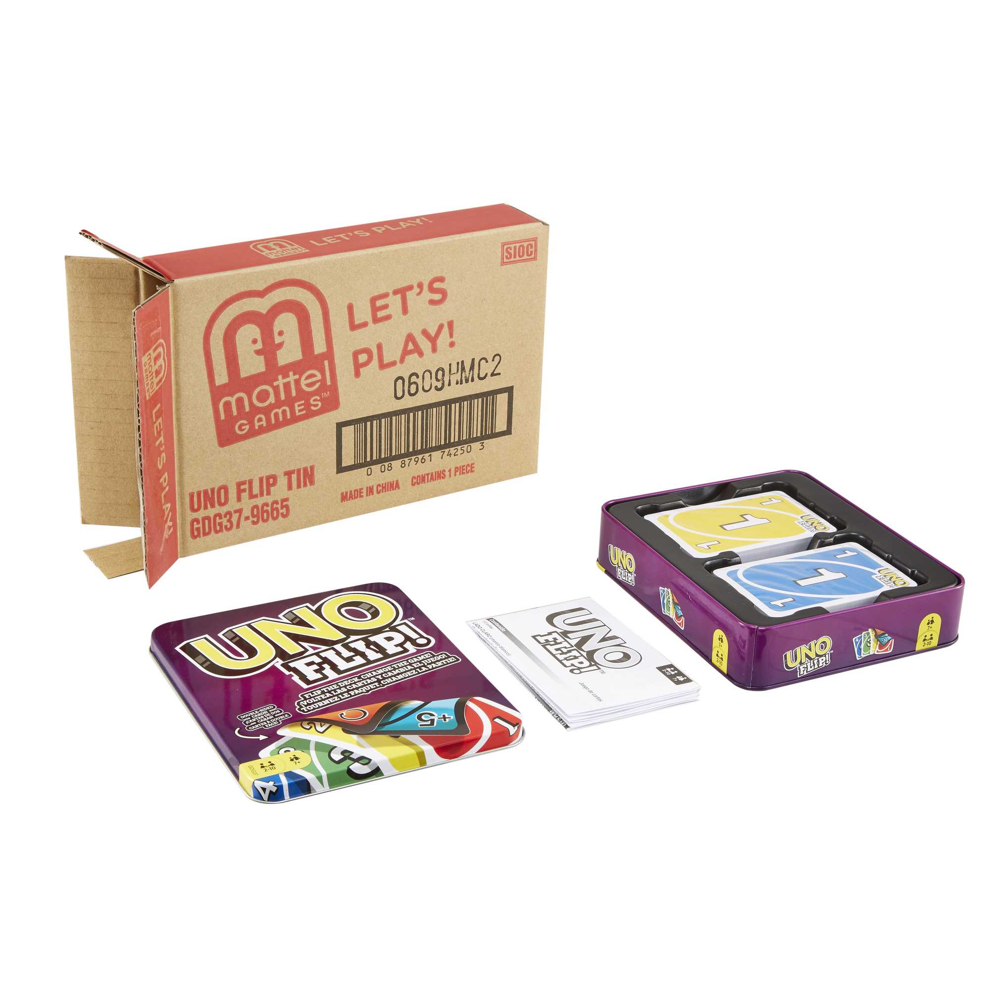 UNO Flip! Card Game For Kids, Adults & Family Night in Collectible Storage Tin - Image 4