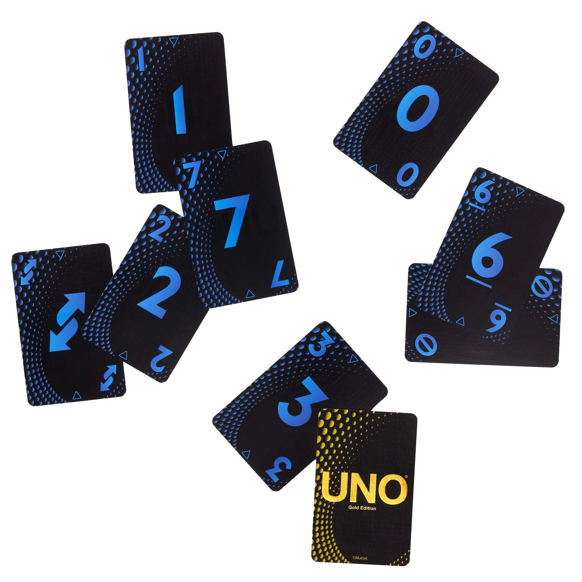 UNO Card Game Gold Edition For Kid, Adult & Family Nights, Collectible Deck With Foil Accents - Image 4