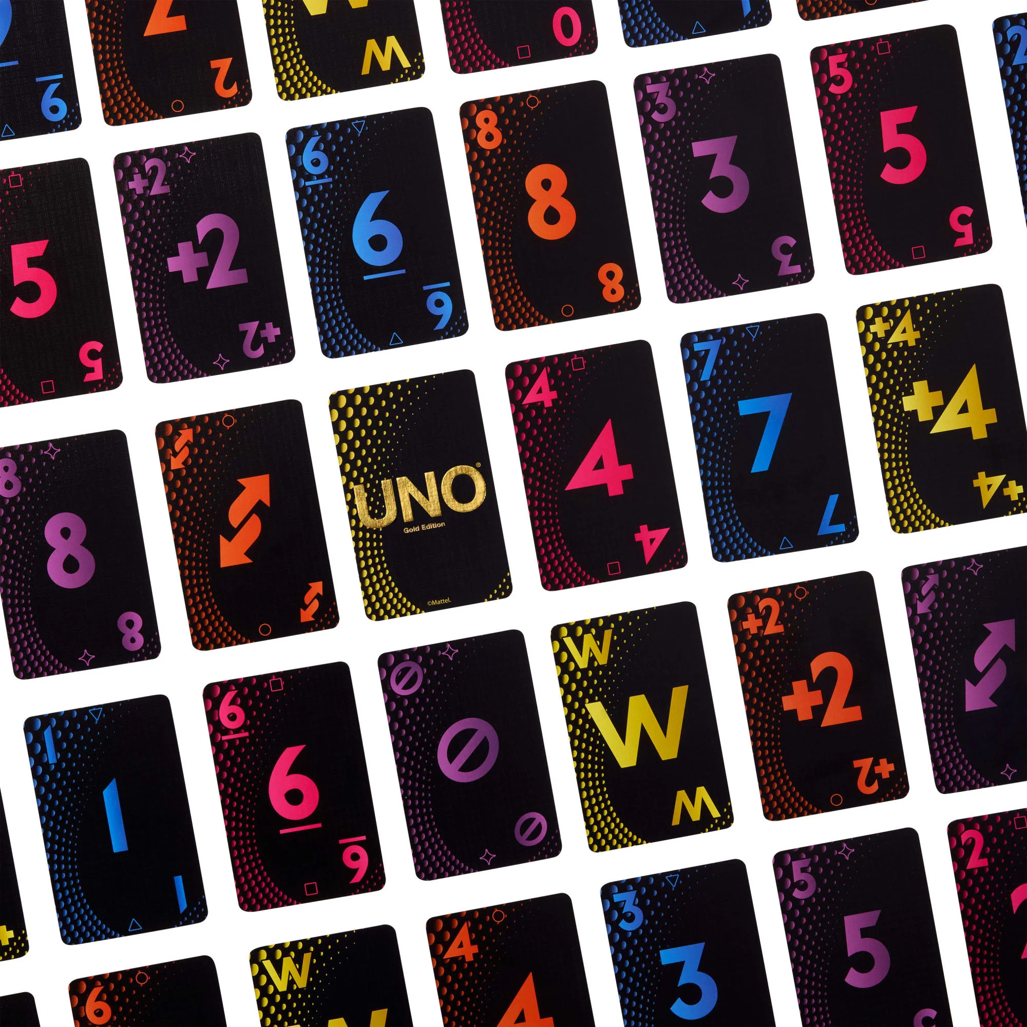 UNO Card Game Gold Edition For Kid, Adult & Family Nights, Collectible Deck With Foil Accents - Image 5