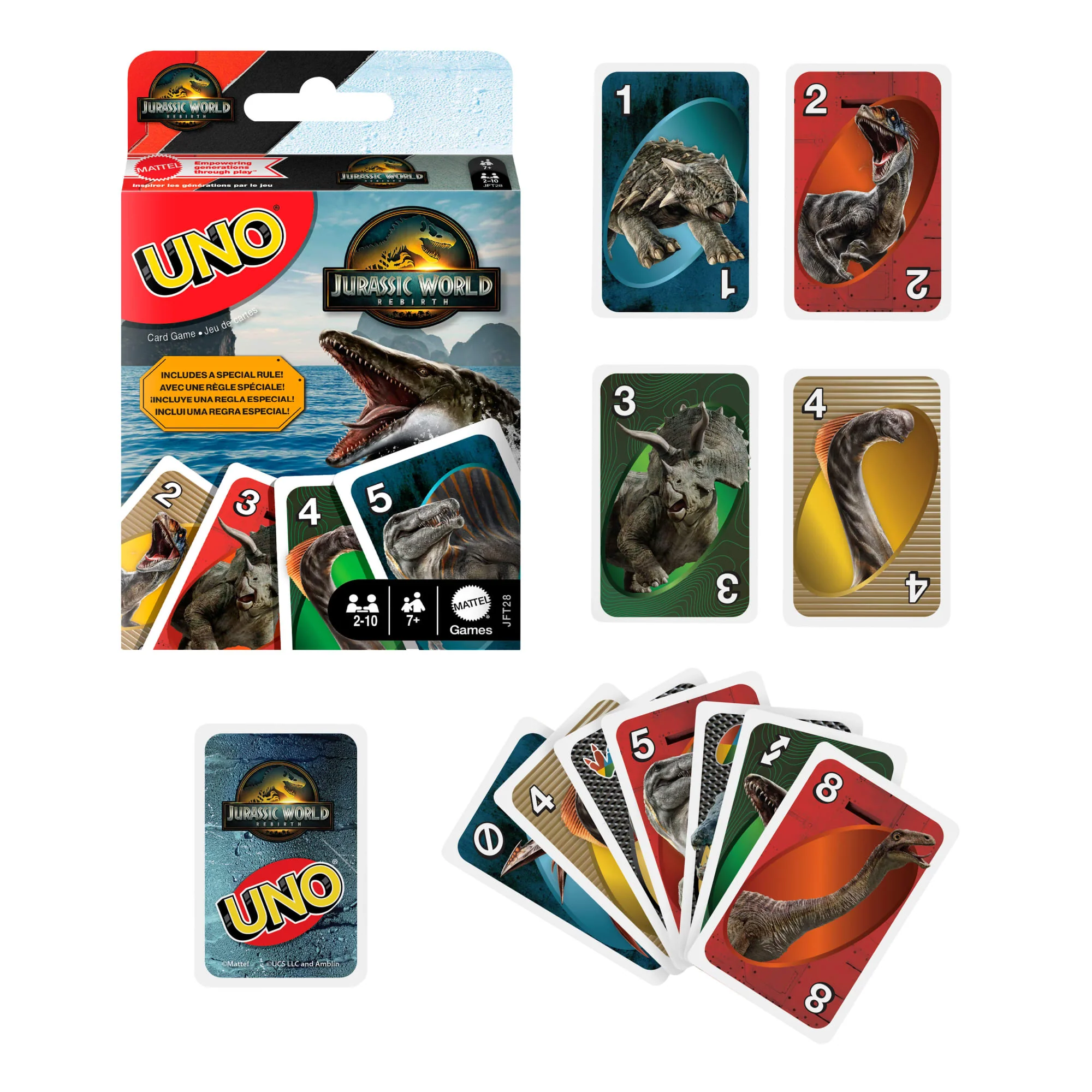 UNO Juego de Cartas Jurassic World Rebirth - Image 2