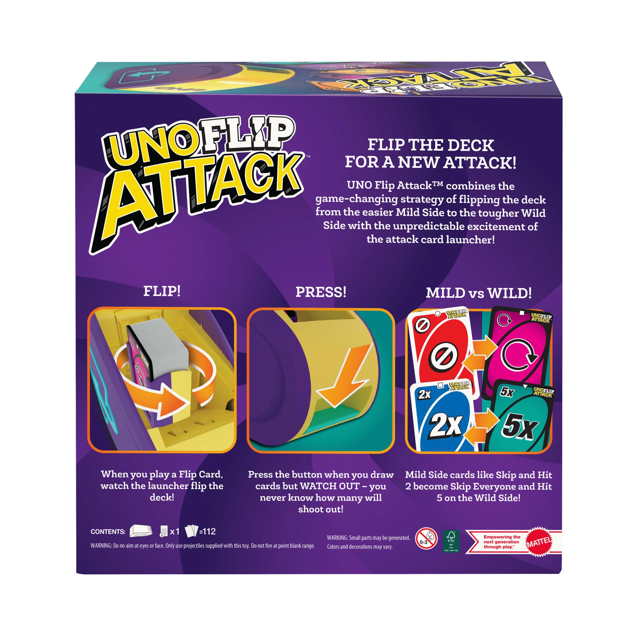 UNO Juego de Mesa Flip Attack - Image 4