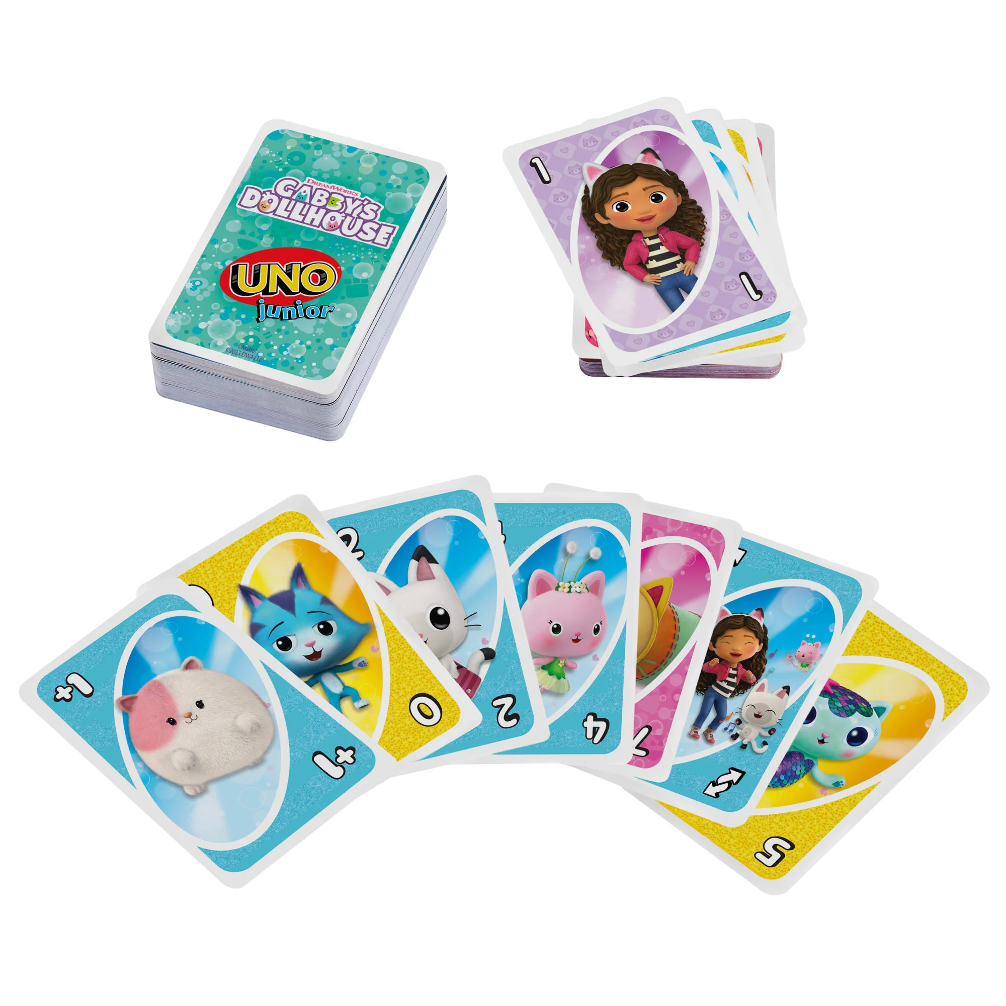 UNO Junior Gabby's Dollhouse Card Game For Kids, Parents & Family Nights - Image 3