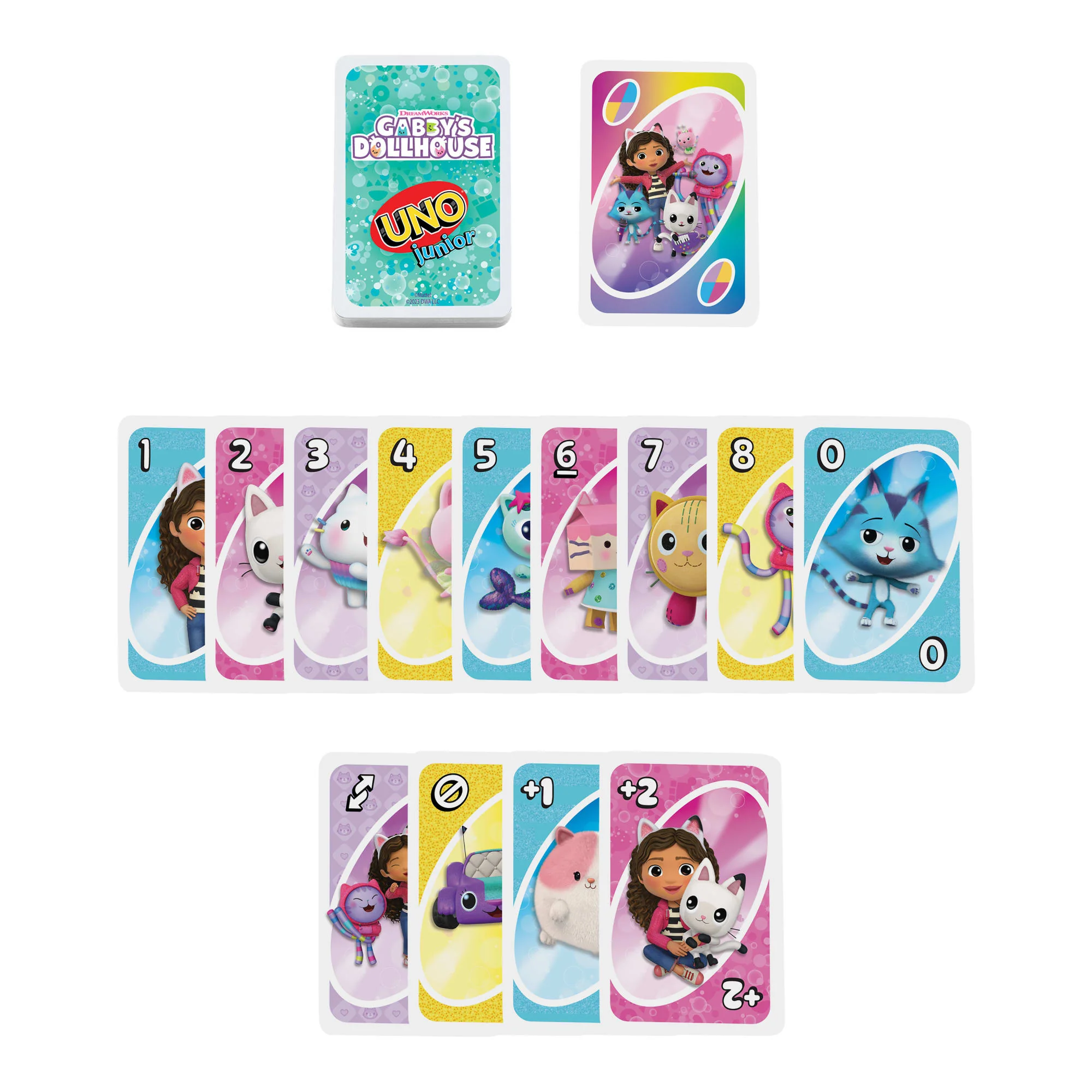 UNO Junior Gabby's Dollhouse Card Game For Kids, Parents & Family Nights - Image 4