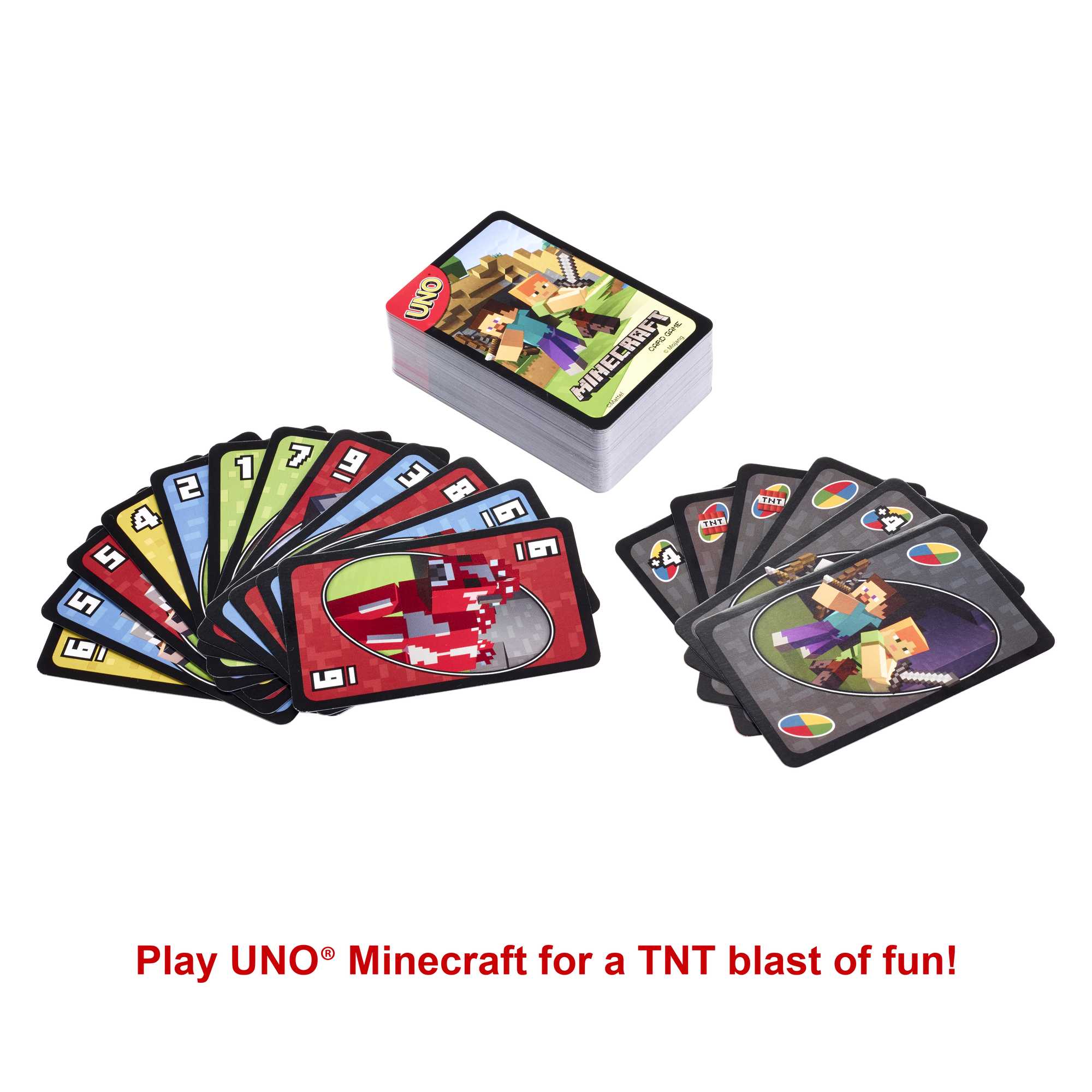 UNO Card Game, Gifts For Kids, Minecraft Themed, Storage Tin Box - Image 4