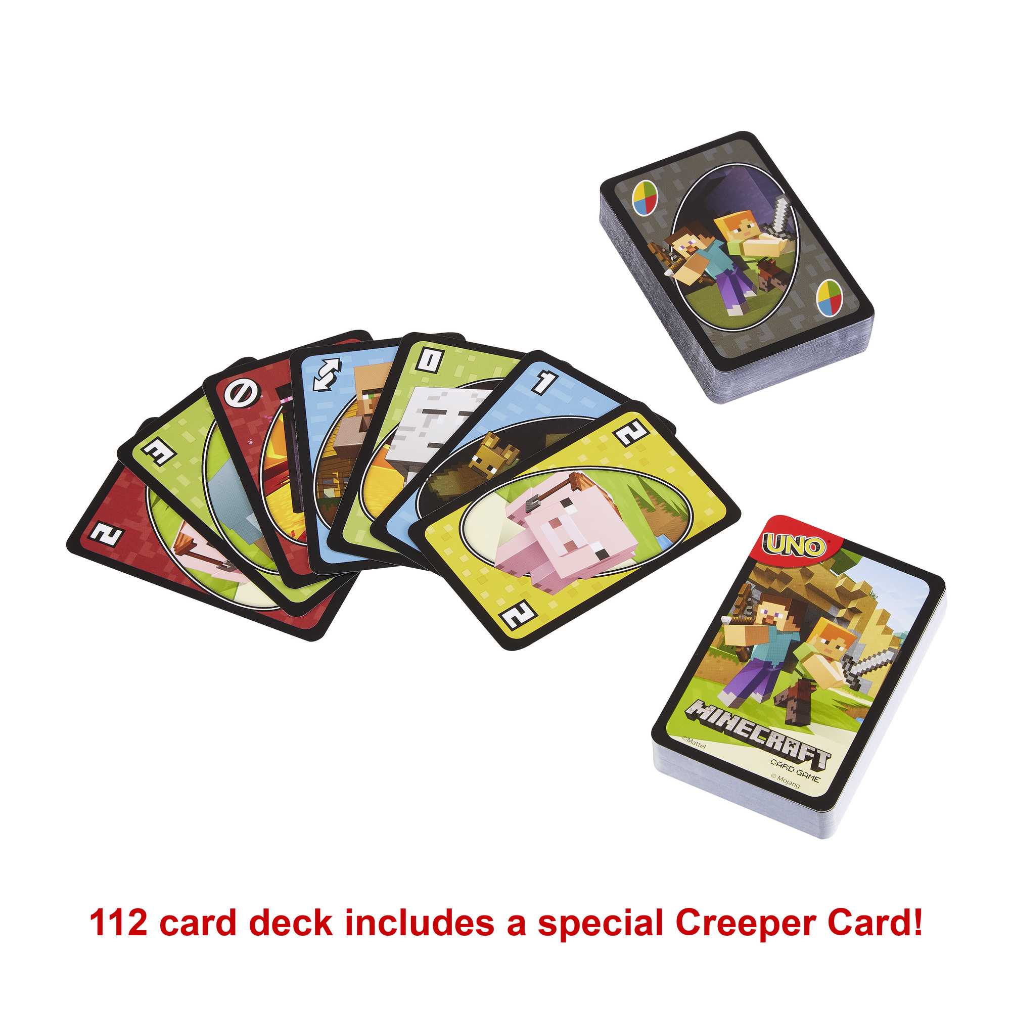 UNO Card Game, Gifts For Kids, Minecraft Themed, Storage Tin Box - Image 5