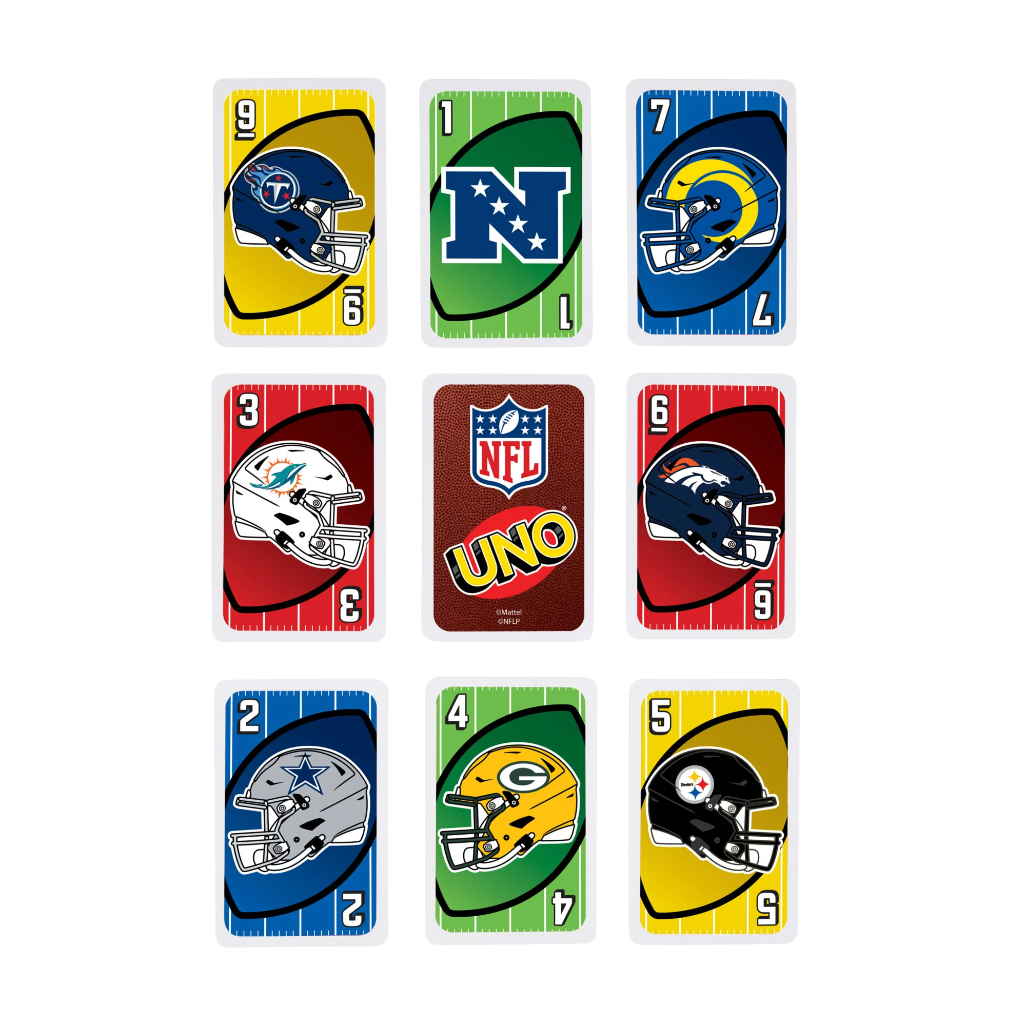 UNO NFL Card Game in Storage & Travel Tin For Kids, Adults & Family Night, Features All 32 NFL Teams - Image 6