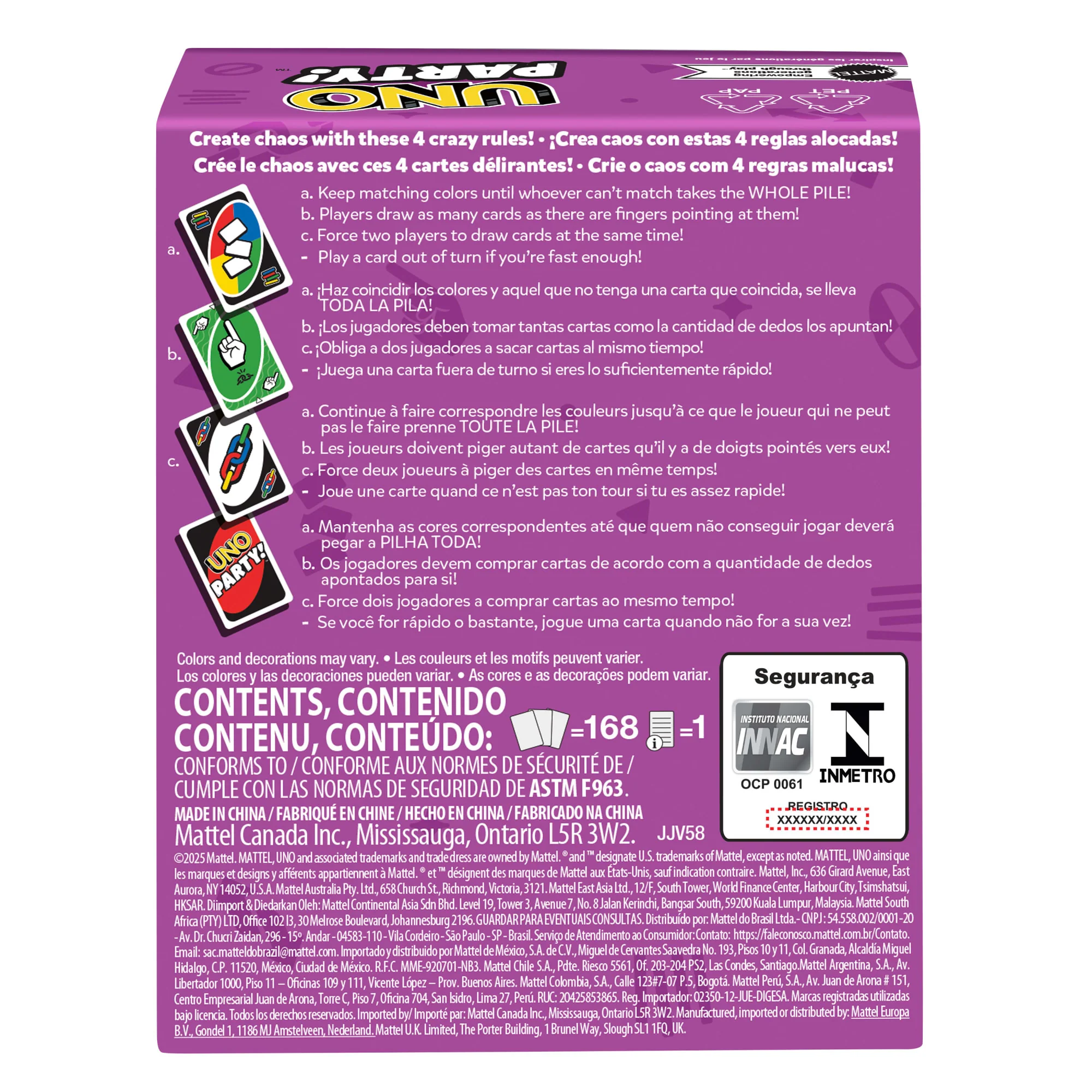 UNO Party Card Game For Large Groups, Kids, Adults & Family Nights, 6 To 14 Players Ages 7+ Years - Image 2