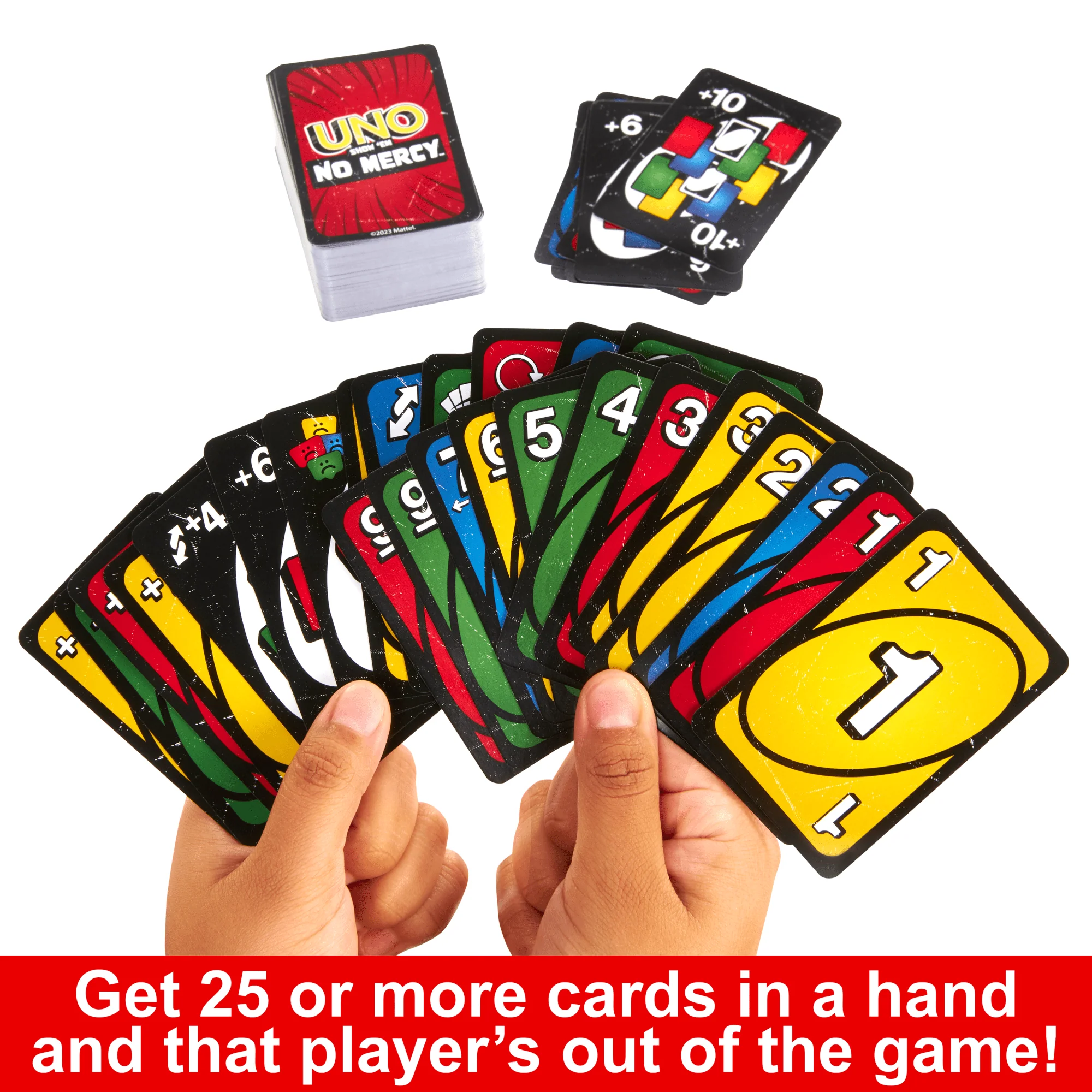 UNO Show ‘Em No Mercy Card Game in Storage & Travel Tin For Kids, Adults & Family Nights & Parties - Image 5
