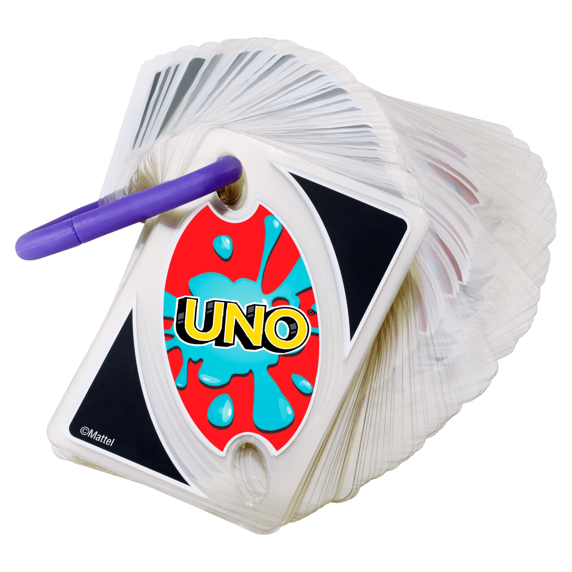 UNO Splash Card Game With Waterproof Cards And Portable Clip For Travel - Image 3