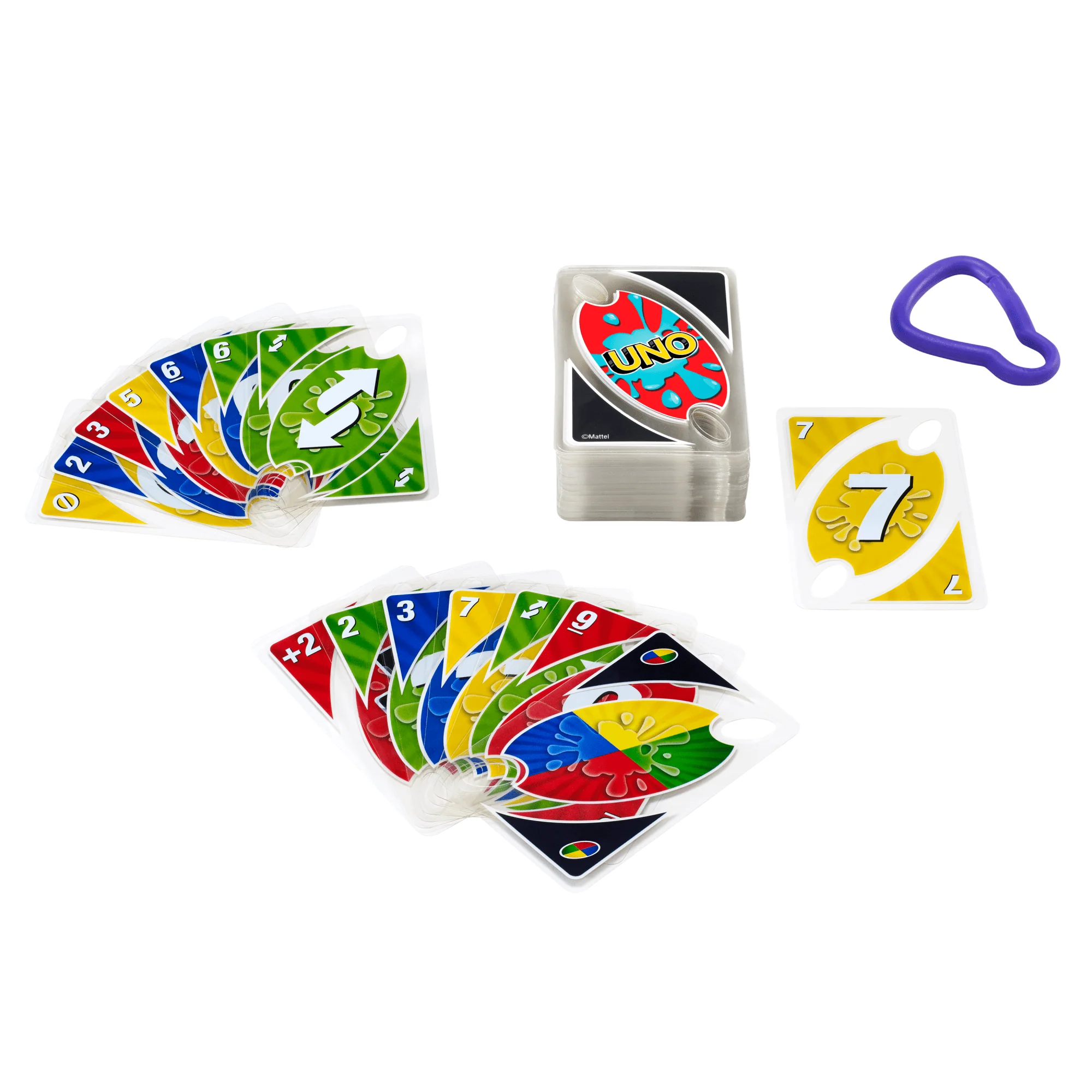 UNO Splash Card Game With Waterproof Cards And Portable Clip For Travel - Image 4