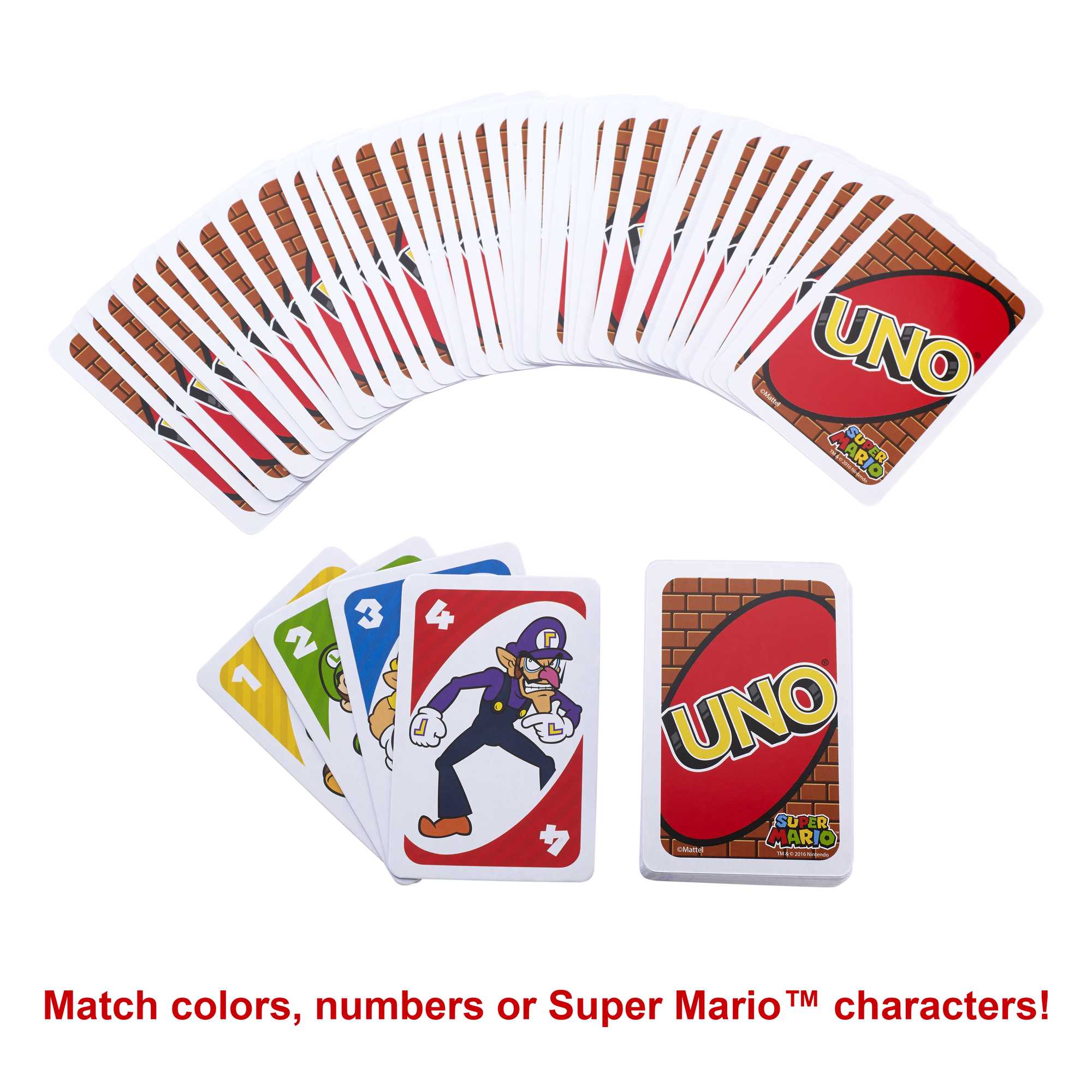 UNO Super Mario Card Game, Video Game Themed Travel Game in Collectible Storage Tin - Image 3