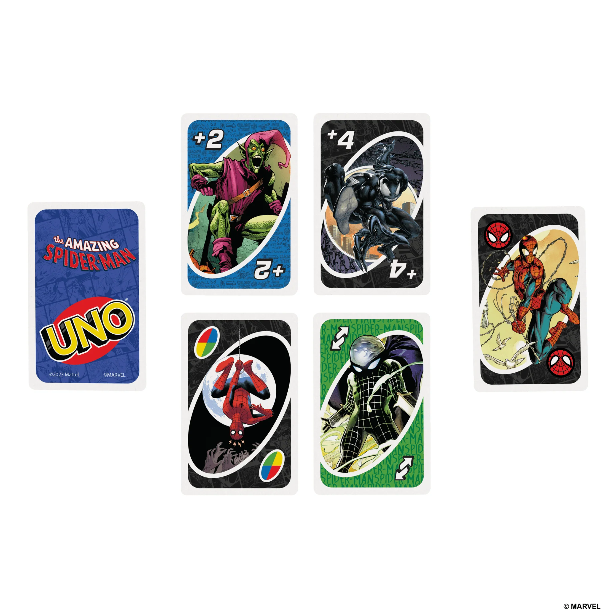 UNO The Amazing Spider-Man Card Game For Kids, Adults & Family Night inspired By Marvel Comic Book Series - Image 2