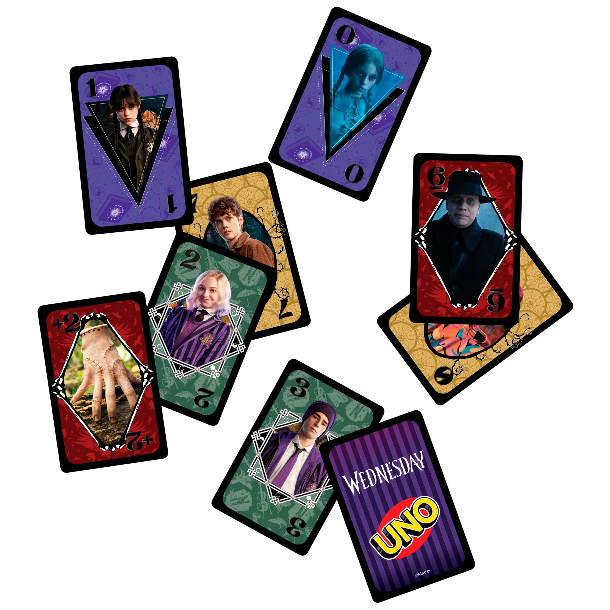 UNO Wednesday Card Game For Kid, Adult & Family Nights, Toy Collectible Inspired By The Series - Image 4